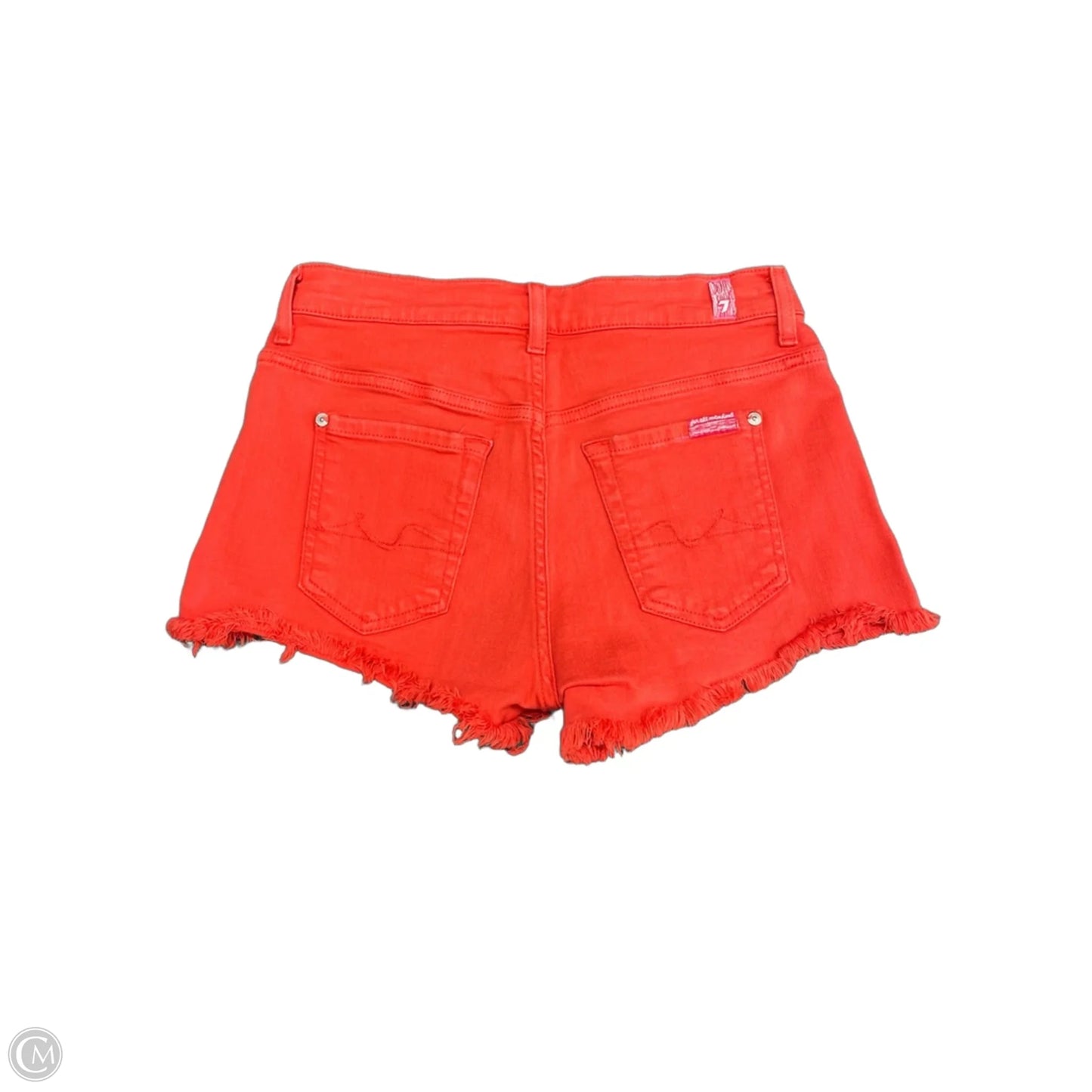 Shorts By 7 For All Mankind In Orange, Size: 2