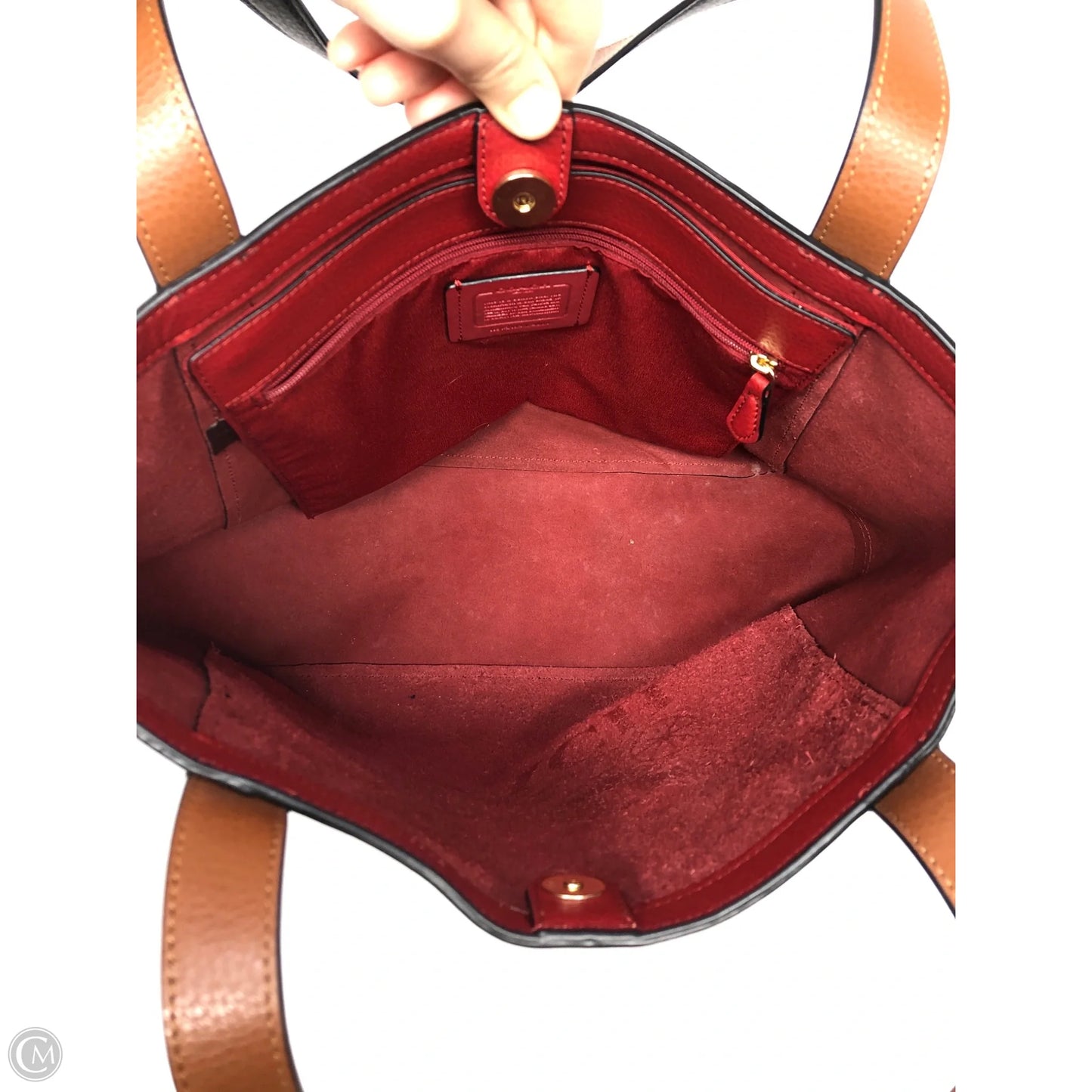 Tote Designer By Coach, Size: Large