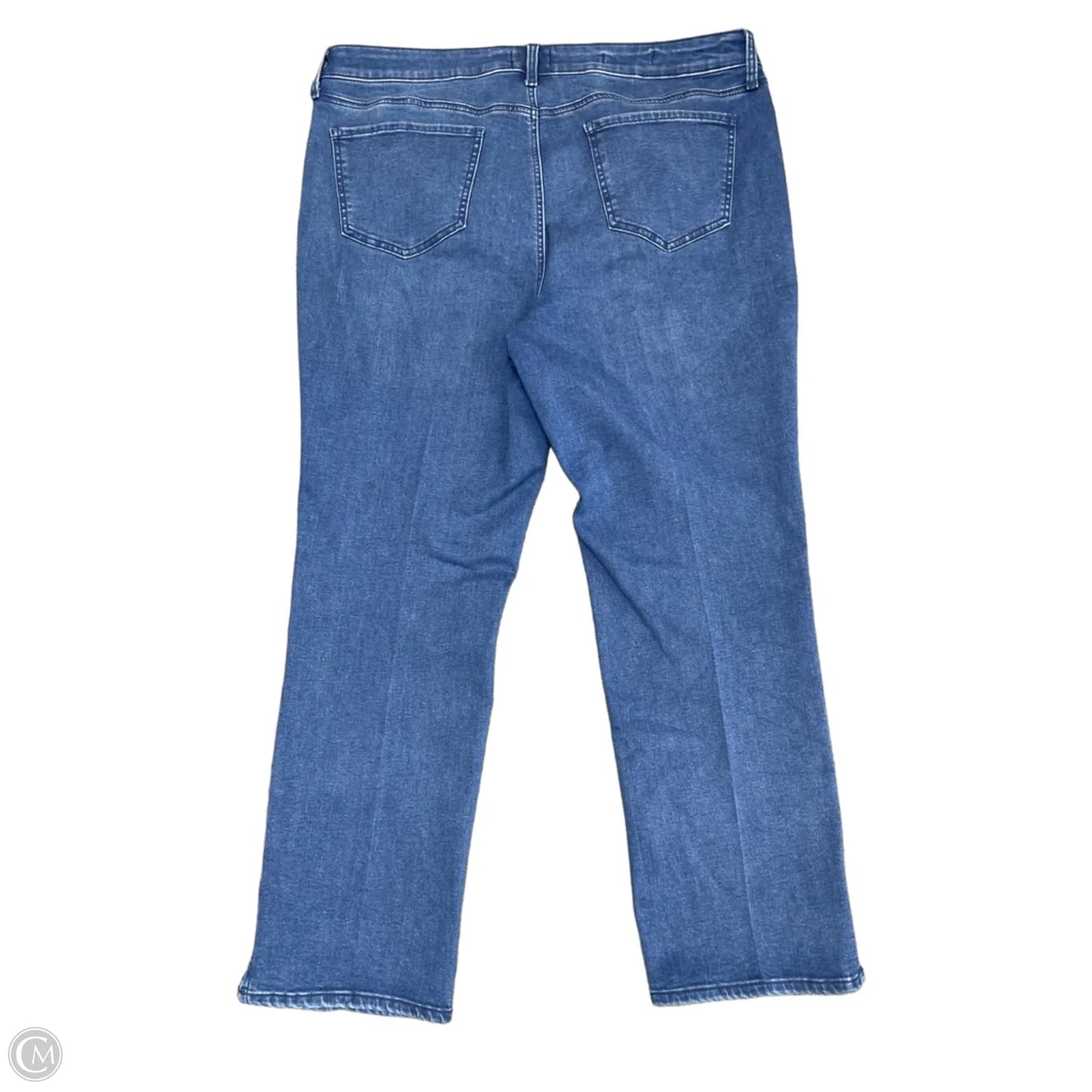 Jeans Straight By Not Your Daughters Jeans In Blue Denim, Size: 14