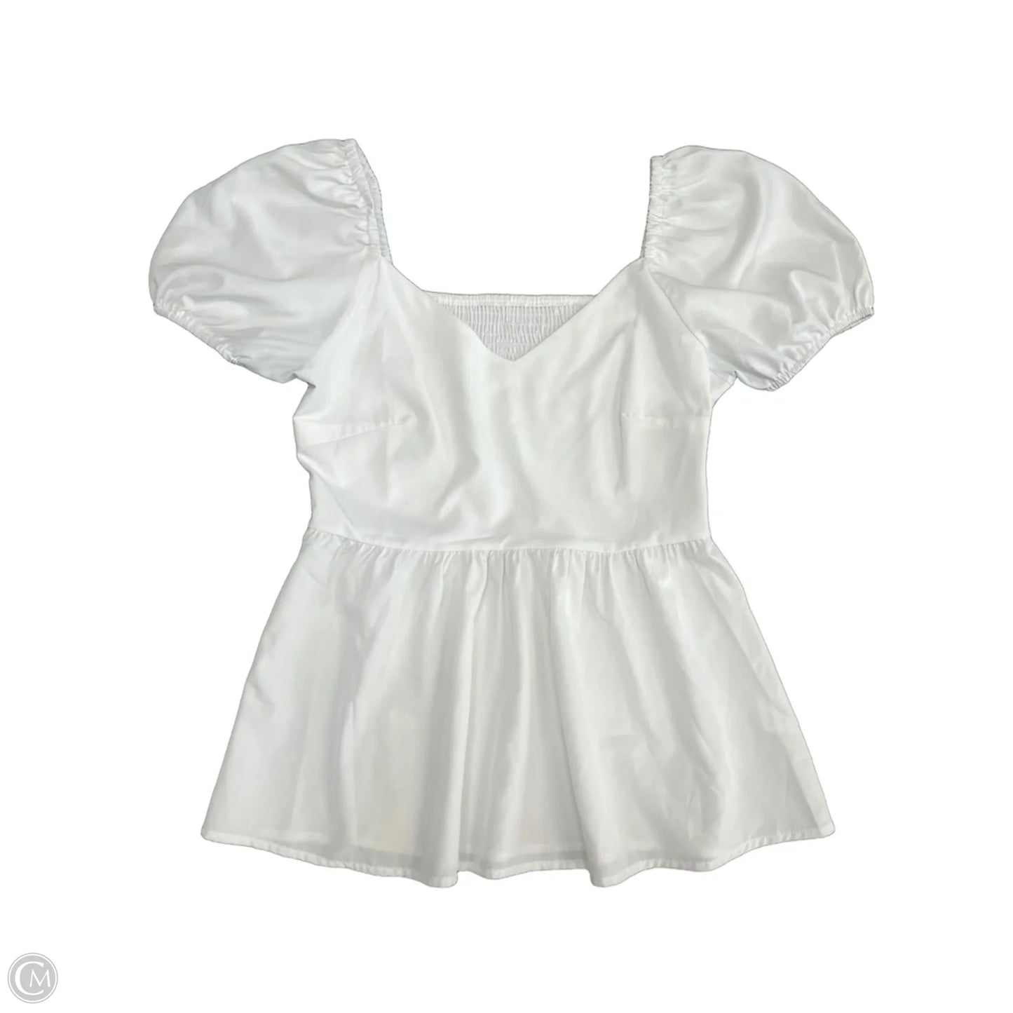 Blouse Short Sleeve By Cmf In Yellow, Size: M