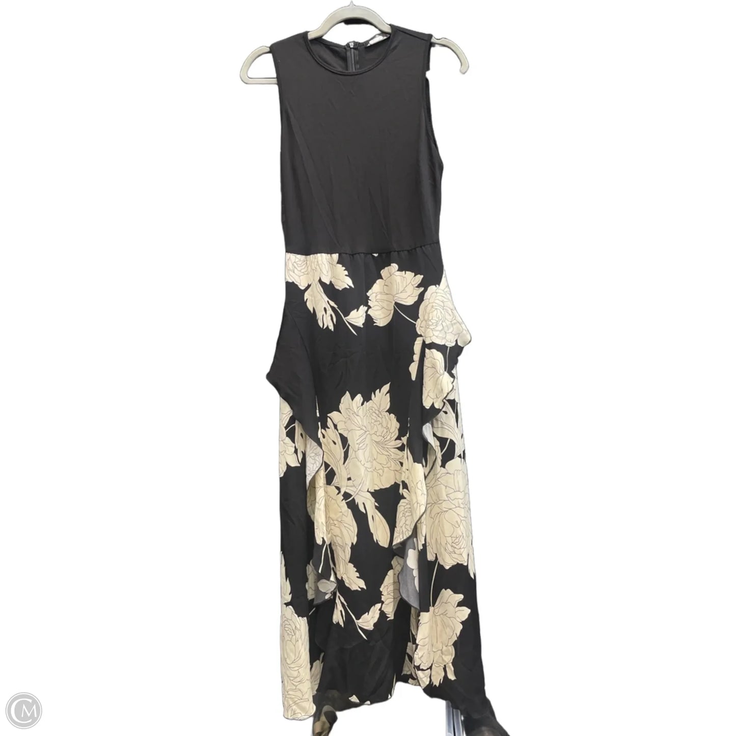 Dress Casual Midi By Cme In Black & White, Size: M
