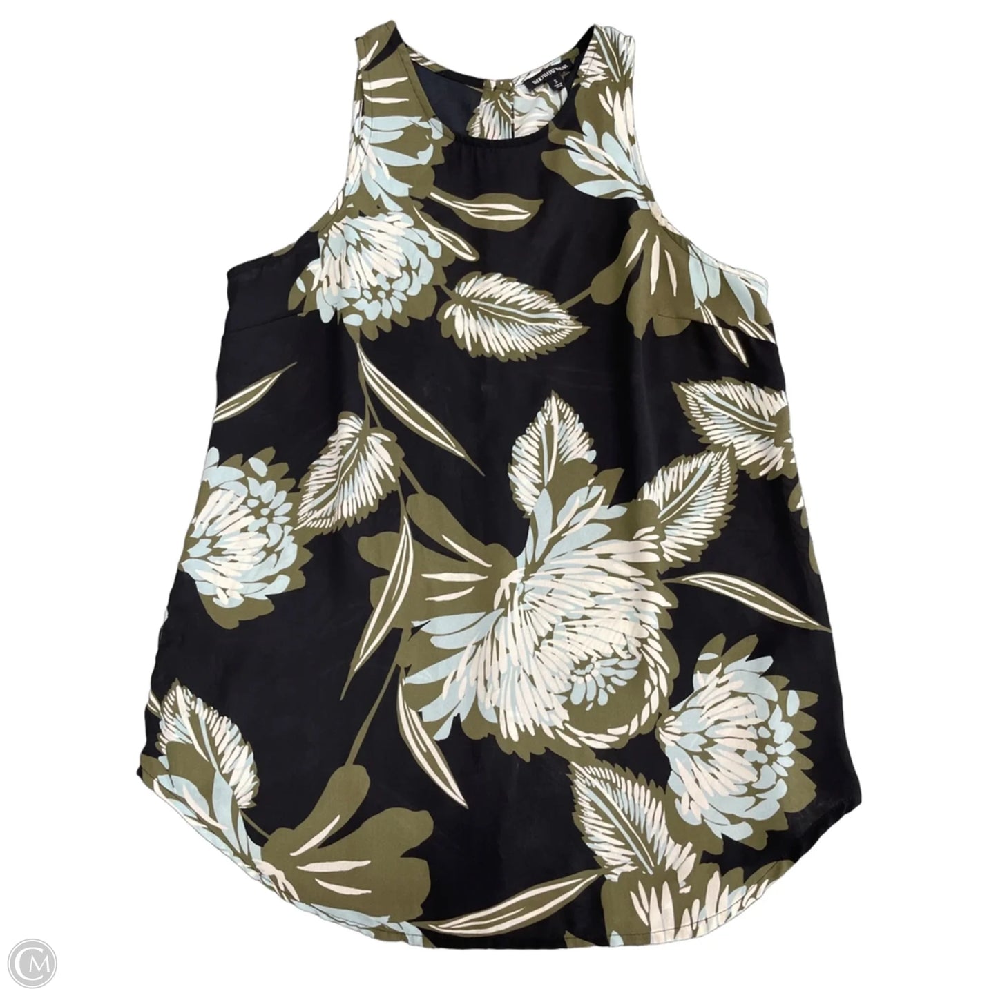 Blouse Sleeveless By Liz Claiborne In Blue, Size: L