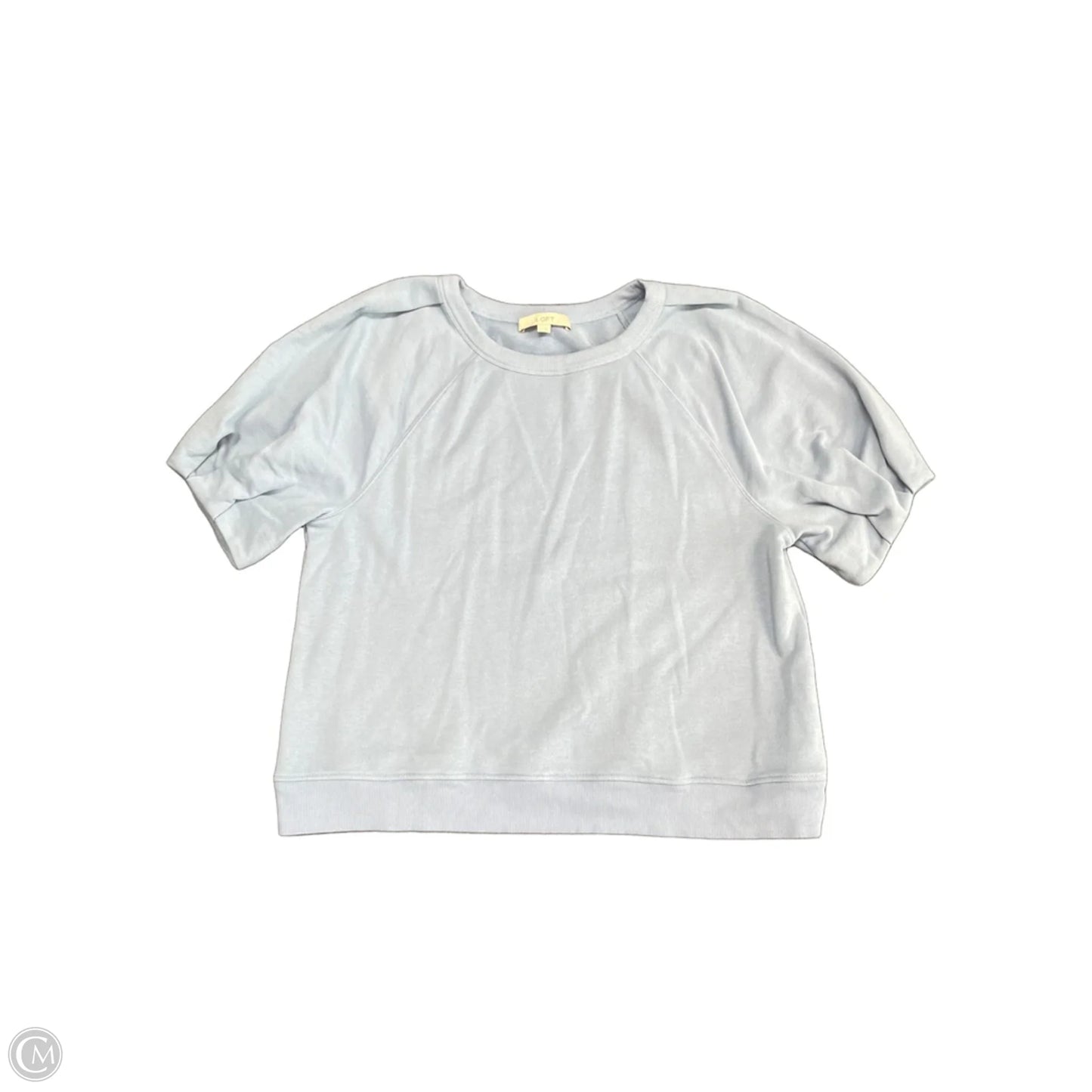 Top Short Sleeve By Loft In Blue, Size: L