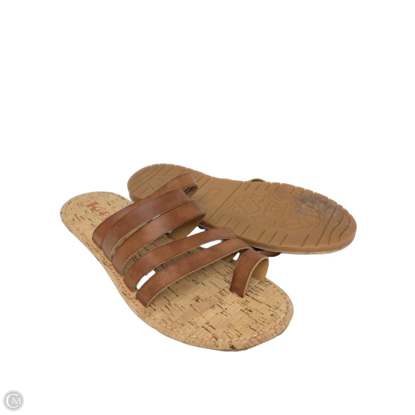 Sandals Flats By Korks In Tan, Size: 9