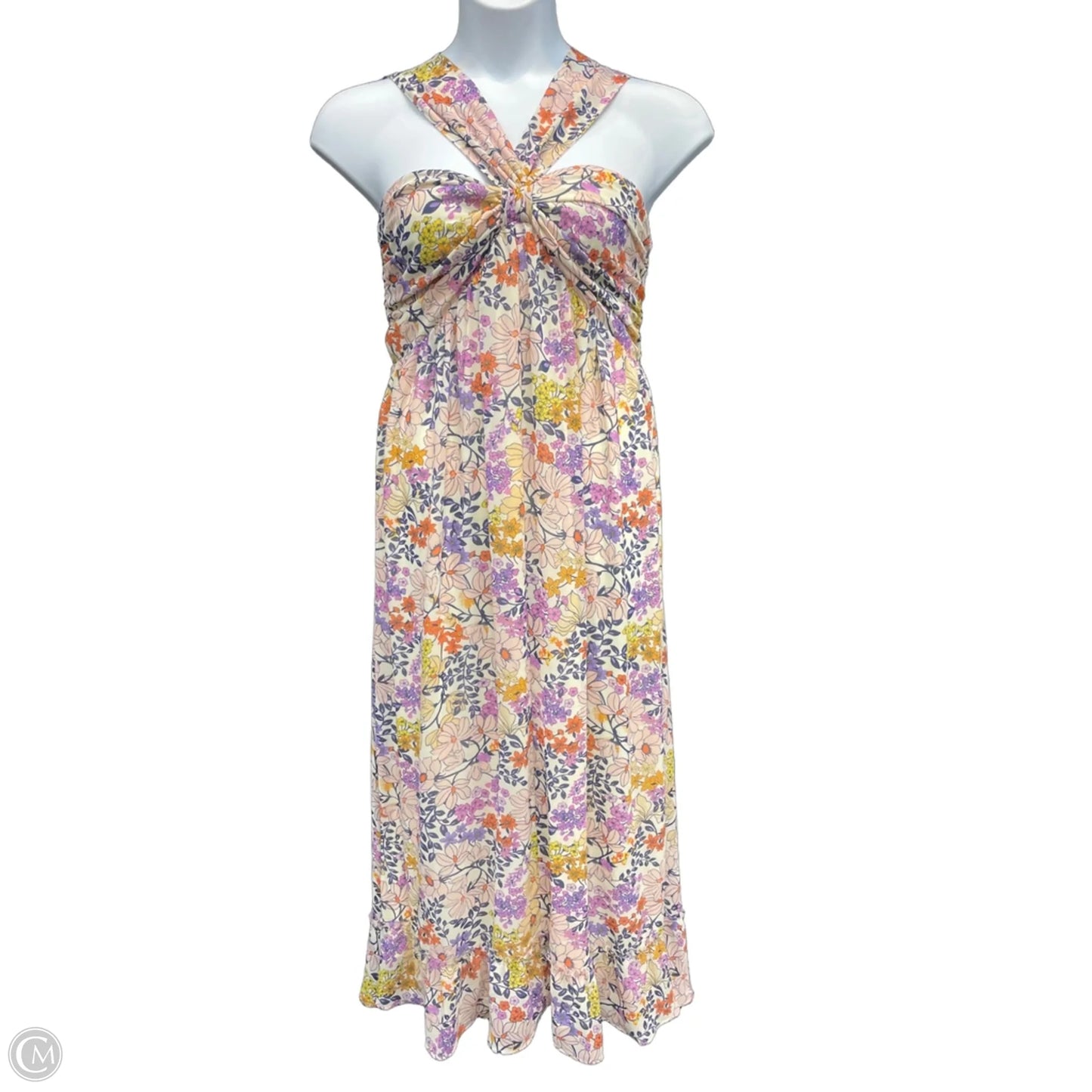 Dress Casual Maxi By Vici In Floral Print, Size: L