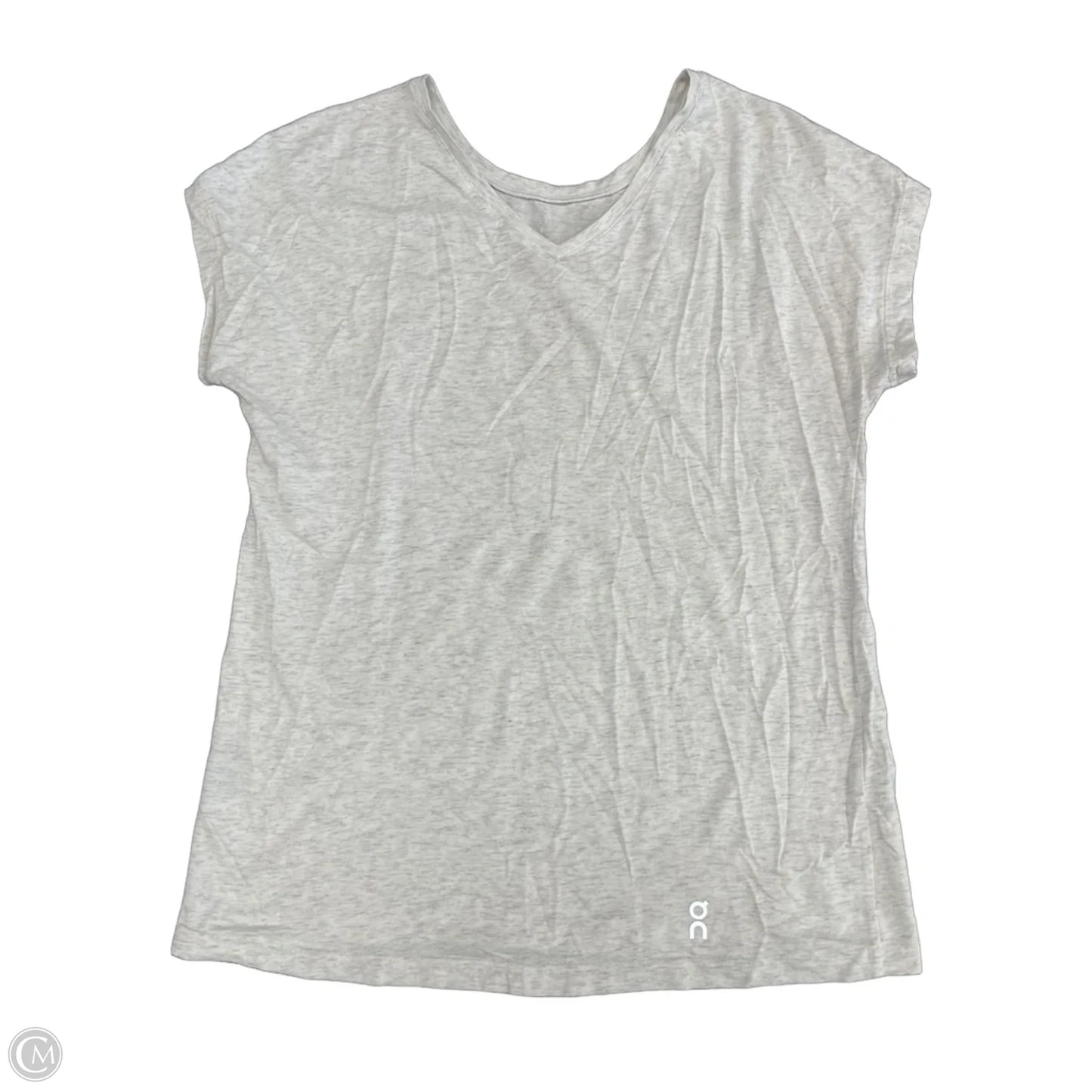 Athletic Top Short Sleeve By On In Grey, Size: S