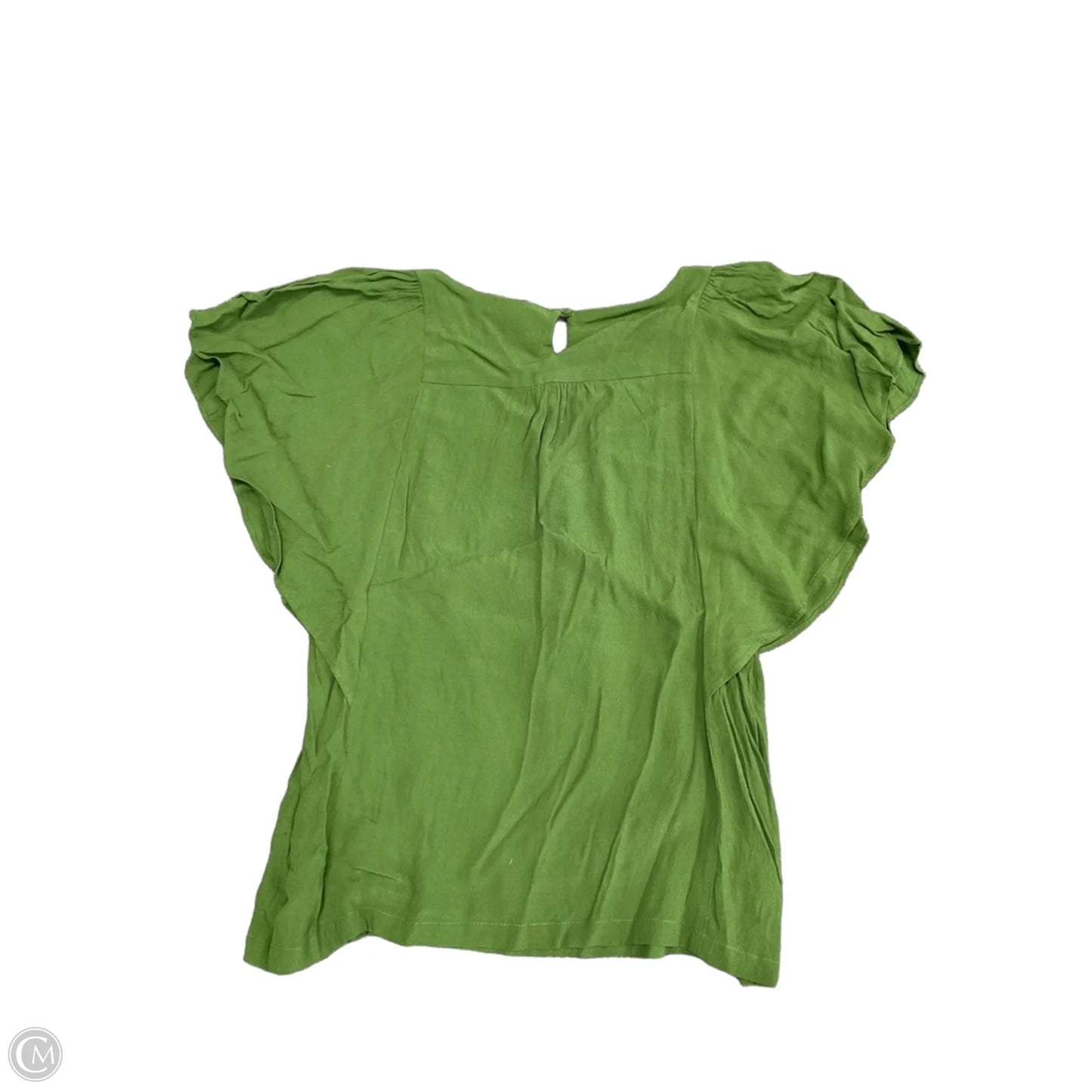 Blouse Short Sleeve By Maeve In Green, Size: M