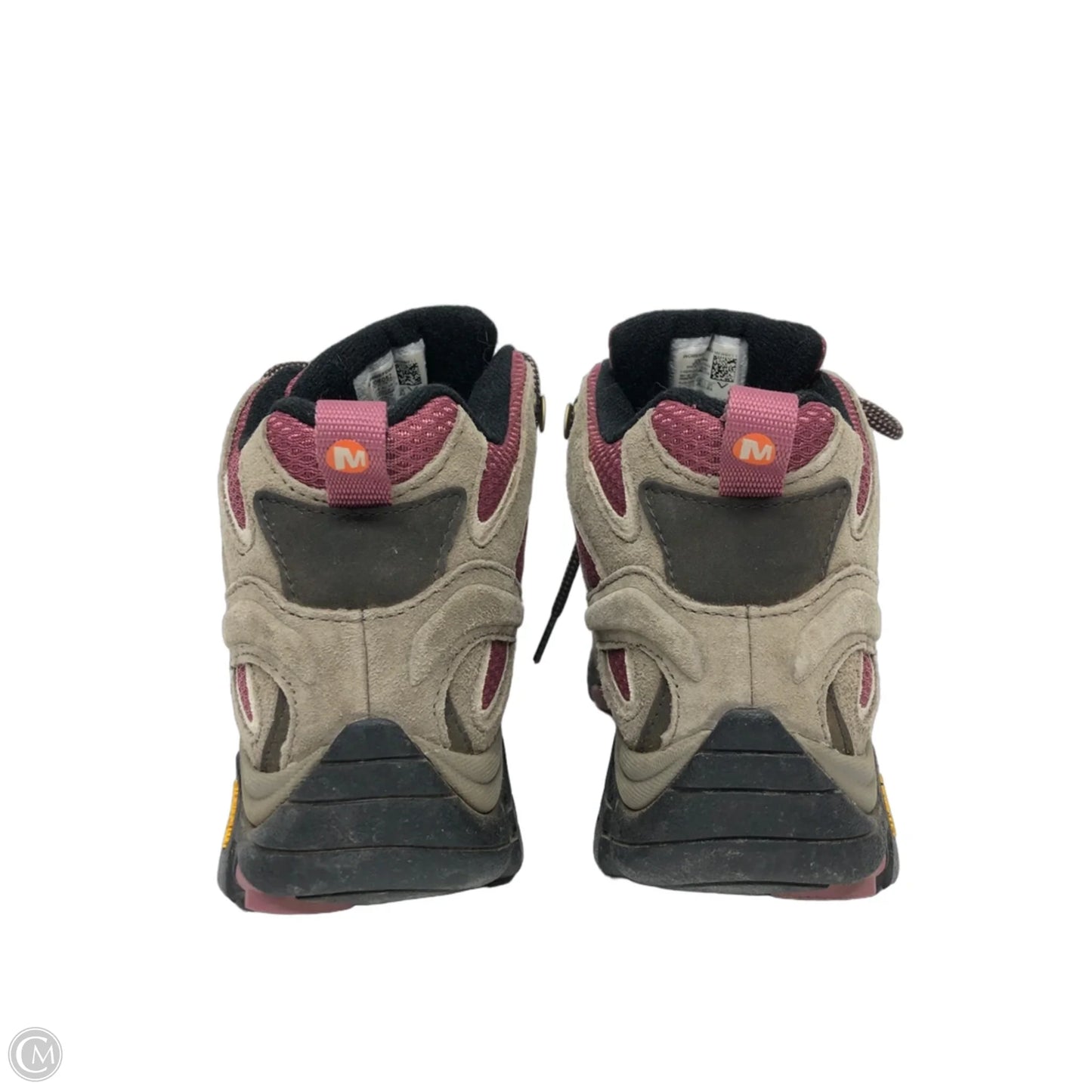 Boots Hiking By Merrell In Brown & Pink, Size: 8.5