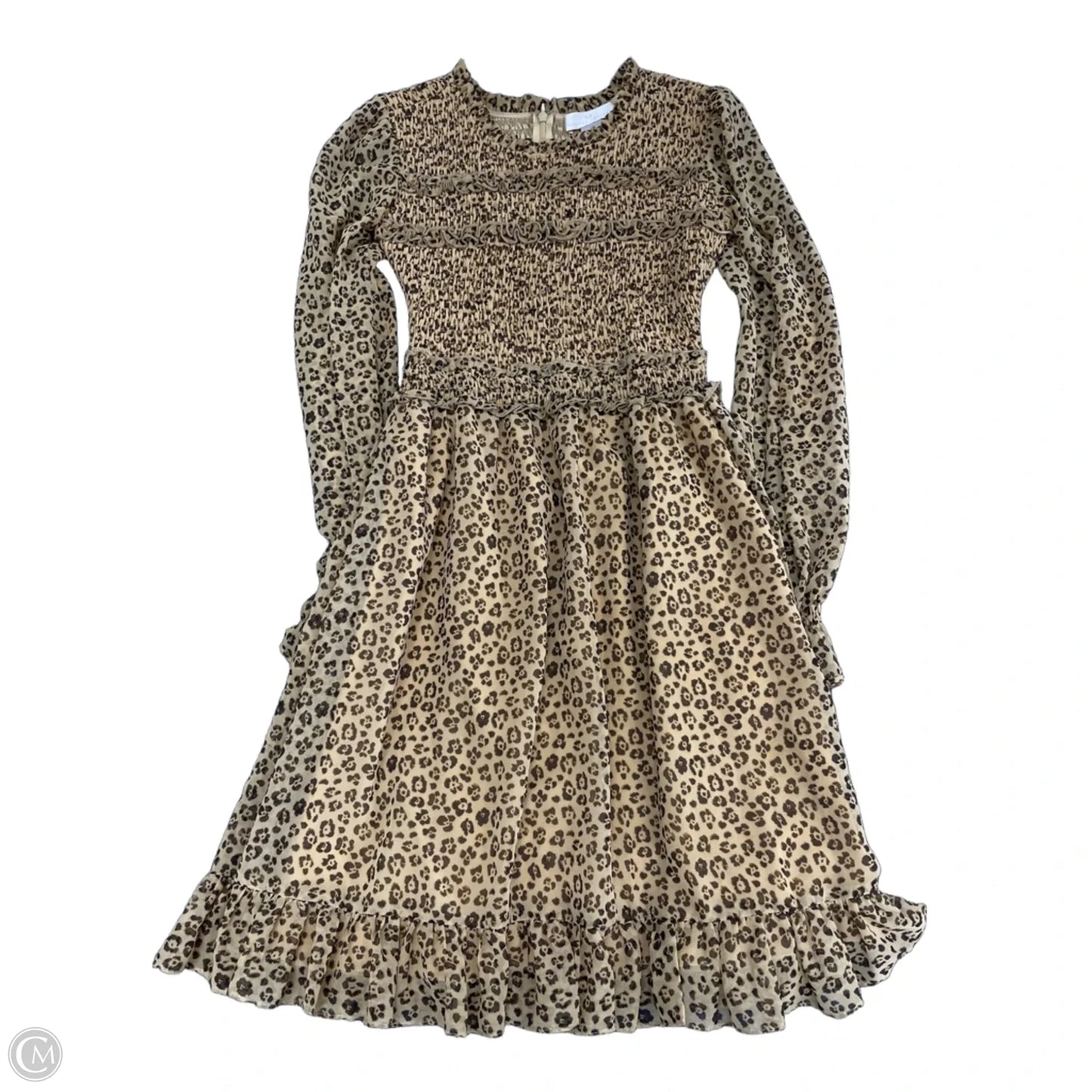 Dress Casual Midi By Clothes Mentor In Animal Print, Size: Xxs