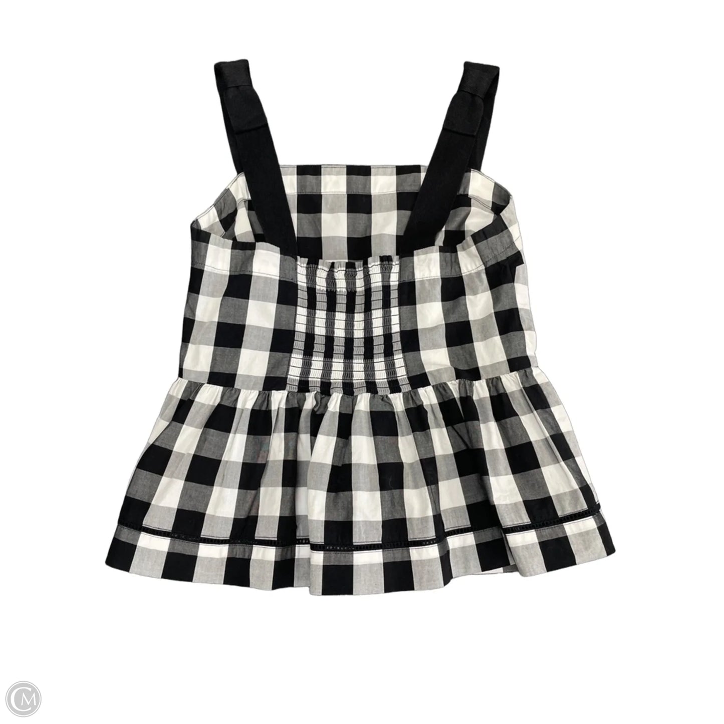 Top Sleeveless Designer By Kate Spade In Black & White, Size: 2