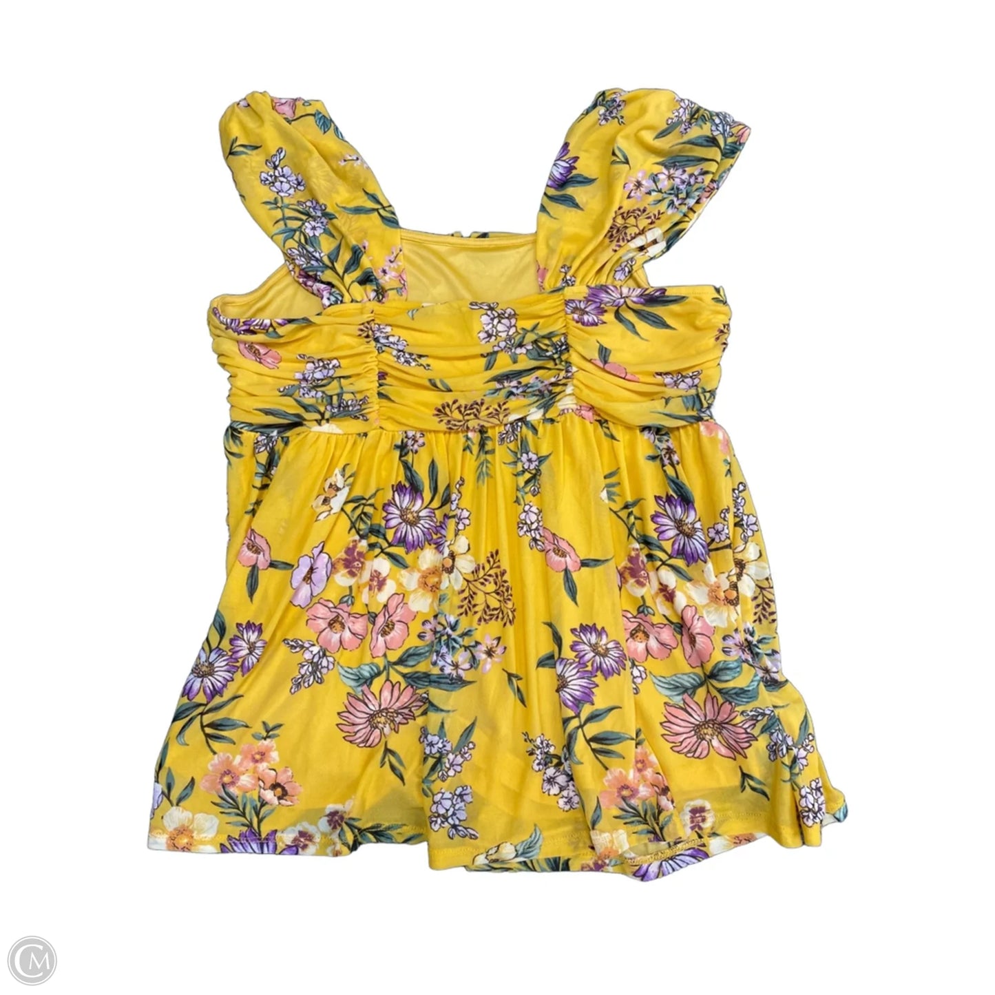 Blouse Sleeveless By Torrid In Yellow, Size: M