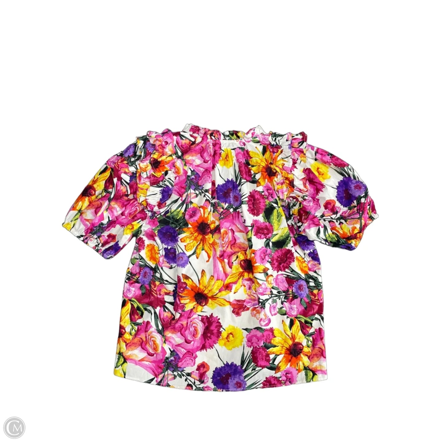 Top Short Sleeve By Buddy Love In Floral Print, Size: M