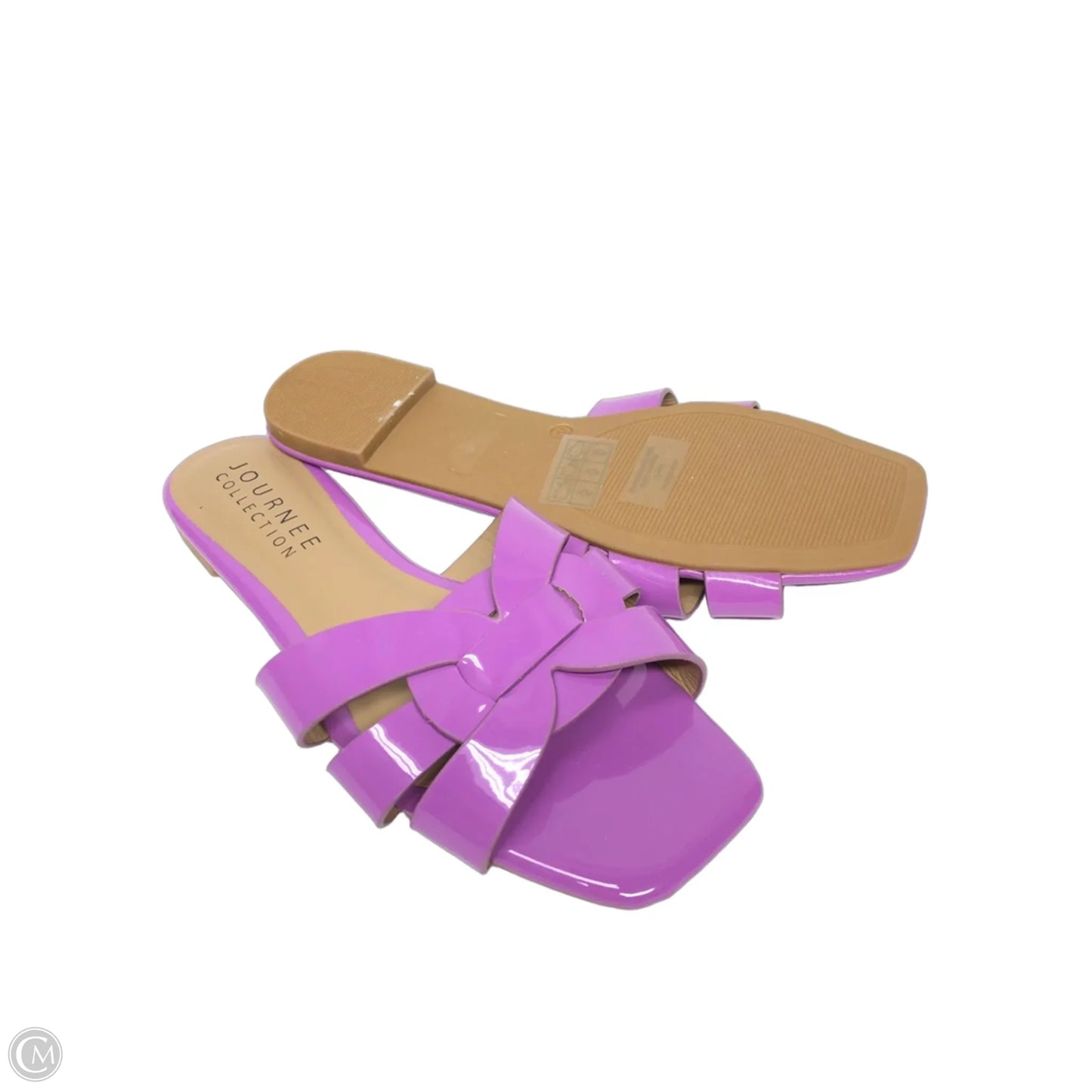 Sandals Flats By Journee In Purple, Size: 6.5