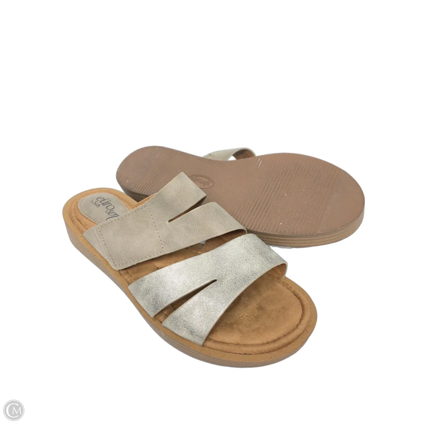 Sandals Flats By Sofft In Silver, Size: 7