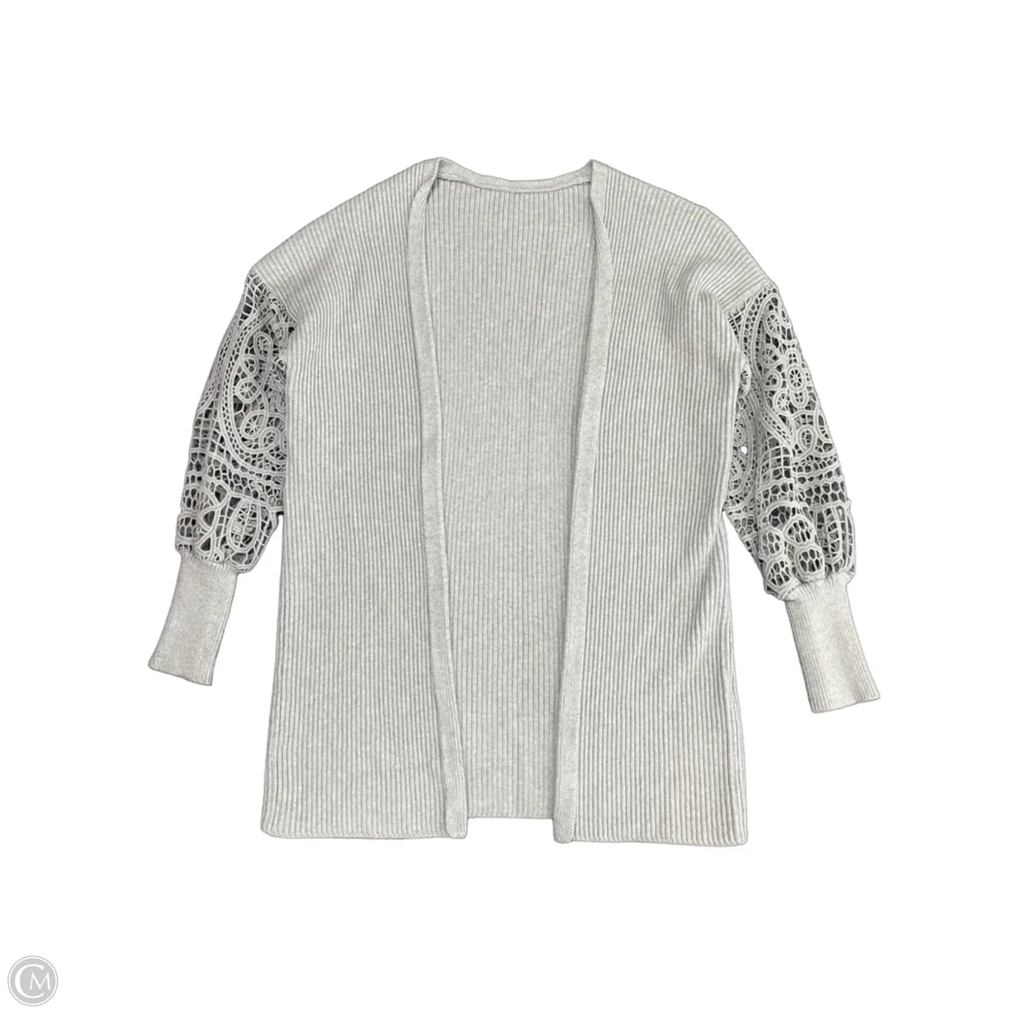 Sweater Cardigan By Clothes Mentor In Grey, Size: M