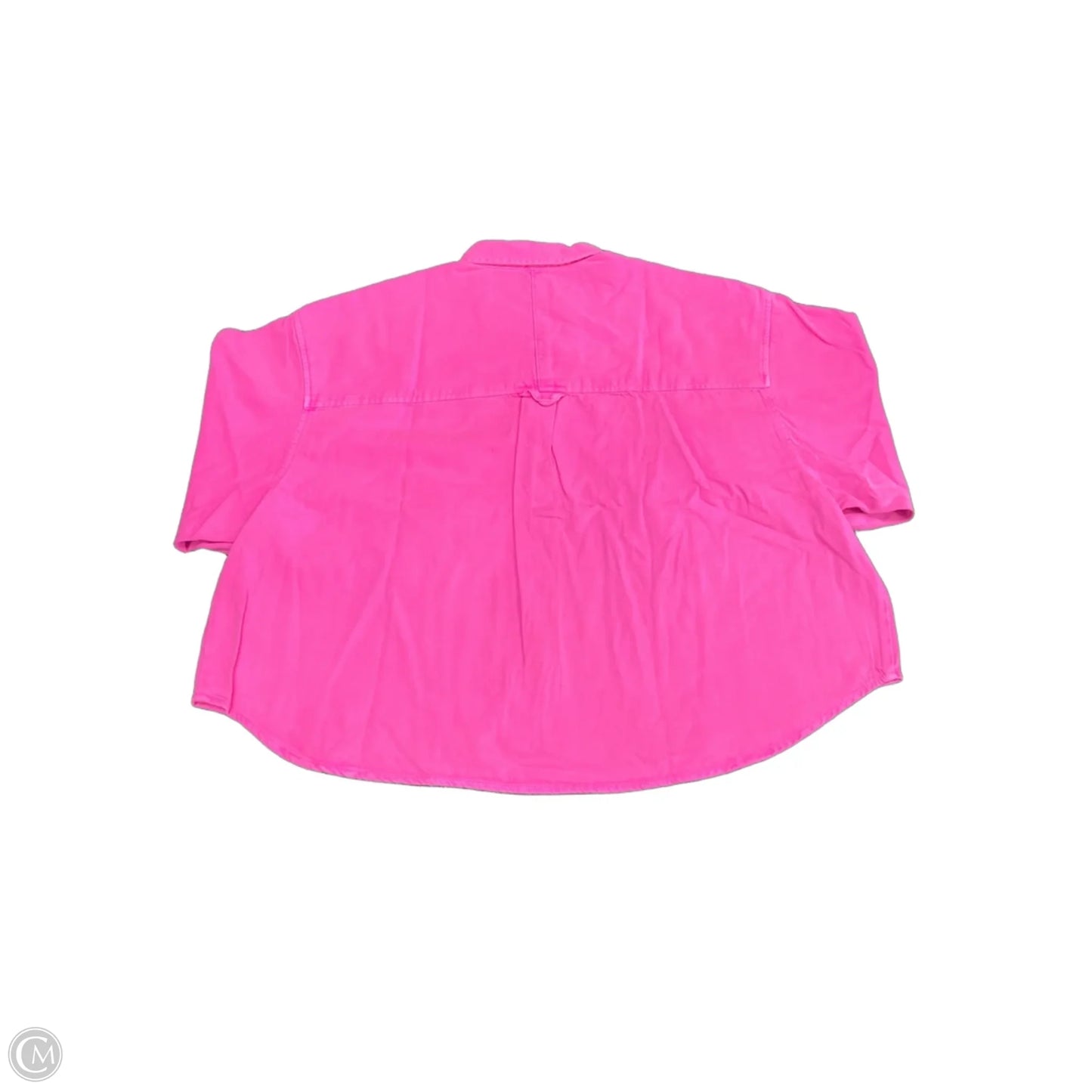 Jacket Shirt By Gap In Pink, Size: Xl