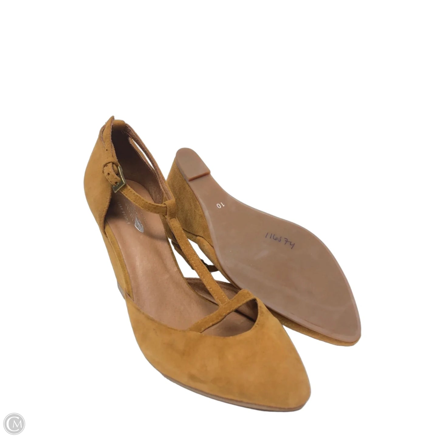 Shoes Heels Wedge By Free People In Tan, Size: 10