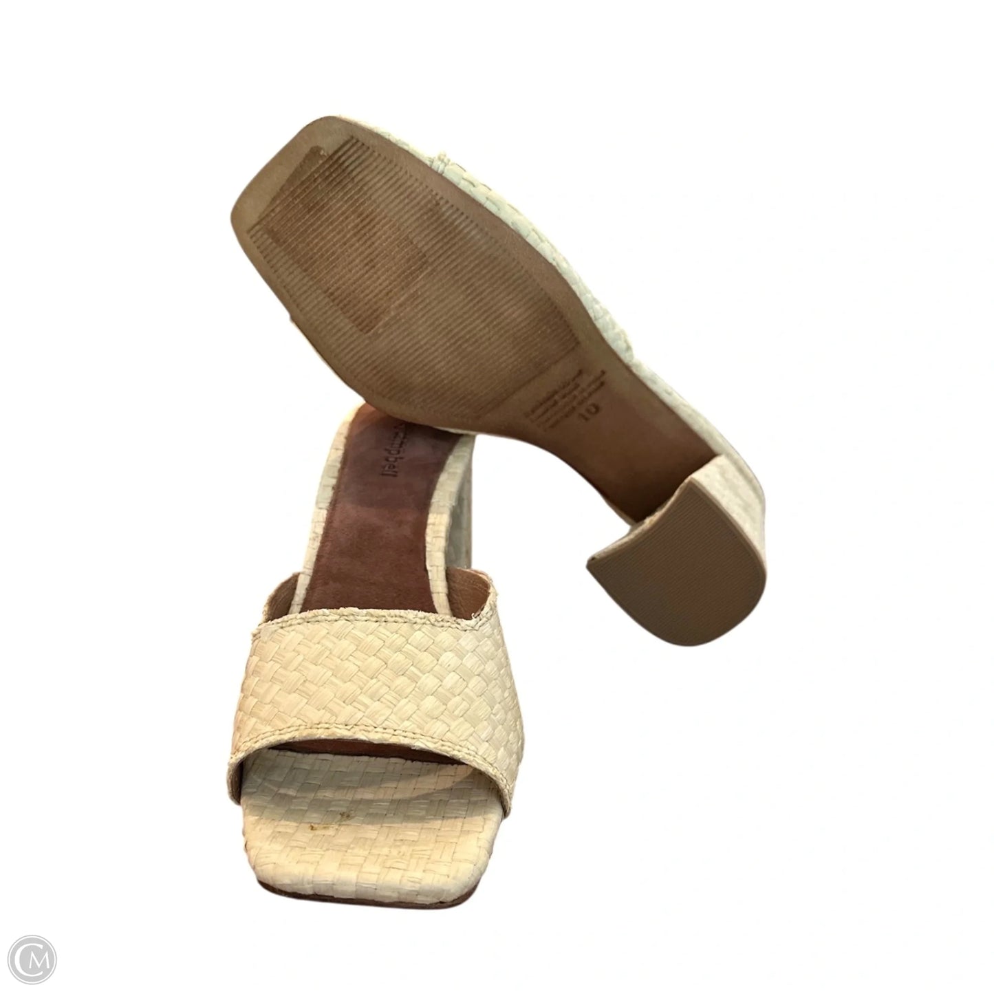Sandals Heels Block By Jeffrey Campbell In Tan, Size: 10