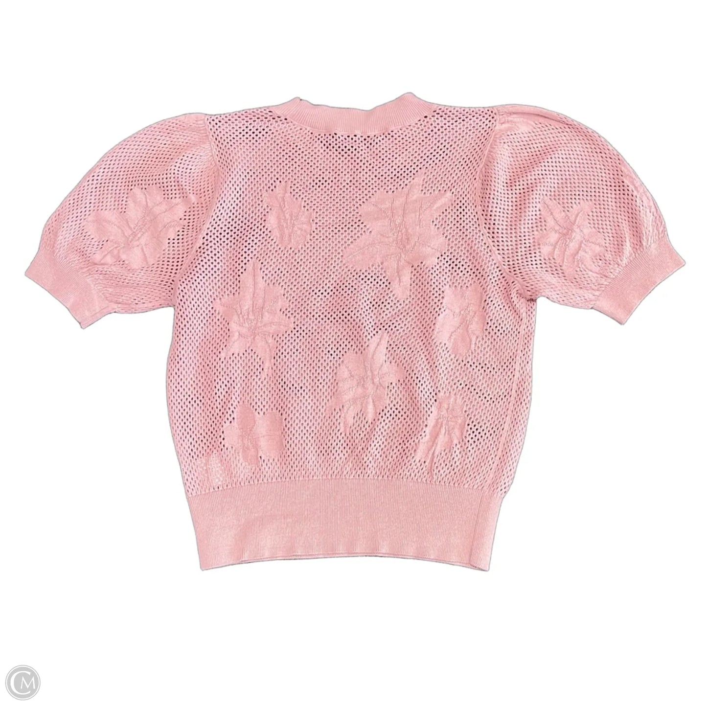 Top Short Sleeve By Express In Pink, Size: S