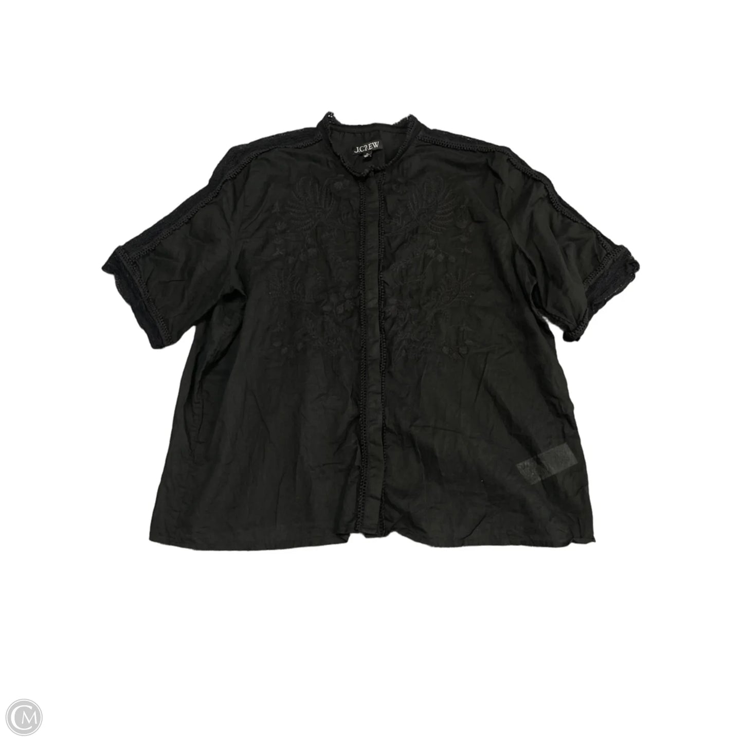 Top Short Sleeve By J. Crew In Black, Size: 16