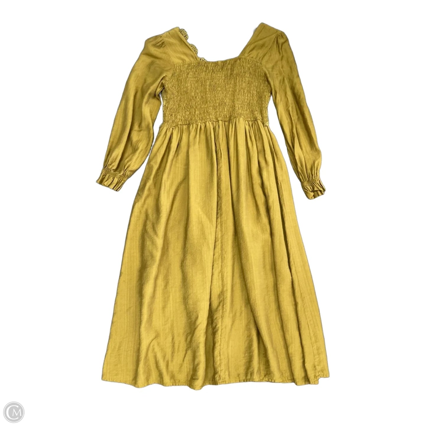 Dress Casual Midi By Cmf In Green, Size: L