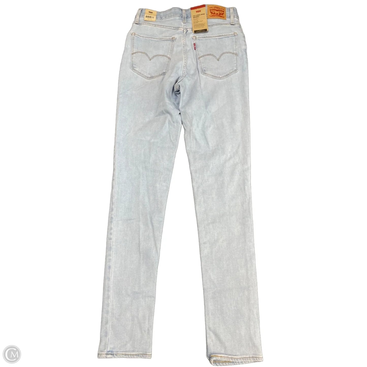 Jeans Skinny By Levis In Blue Denim, Size: 8
