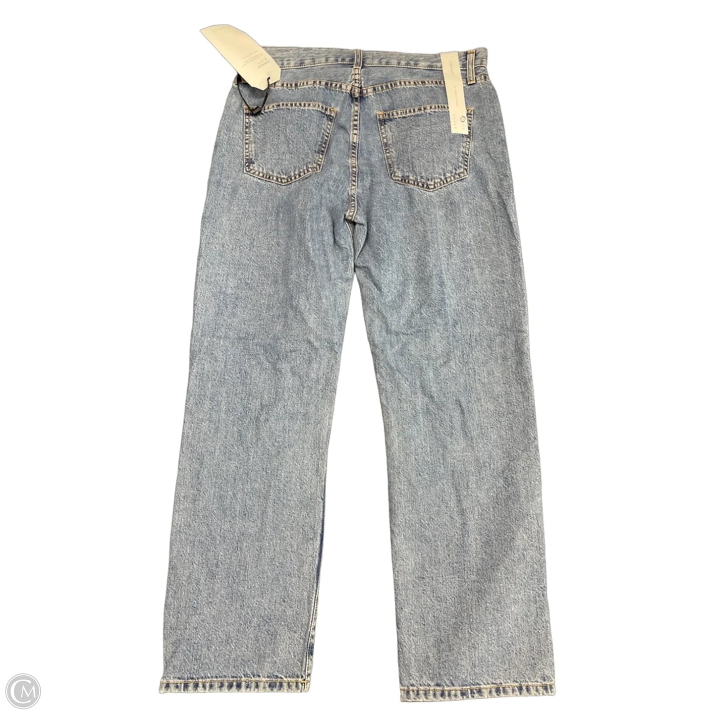 Jeans Straight By Current/elliott In Blue Denim, Size: 8