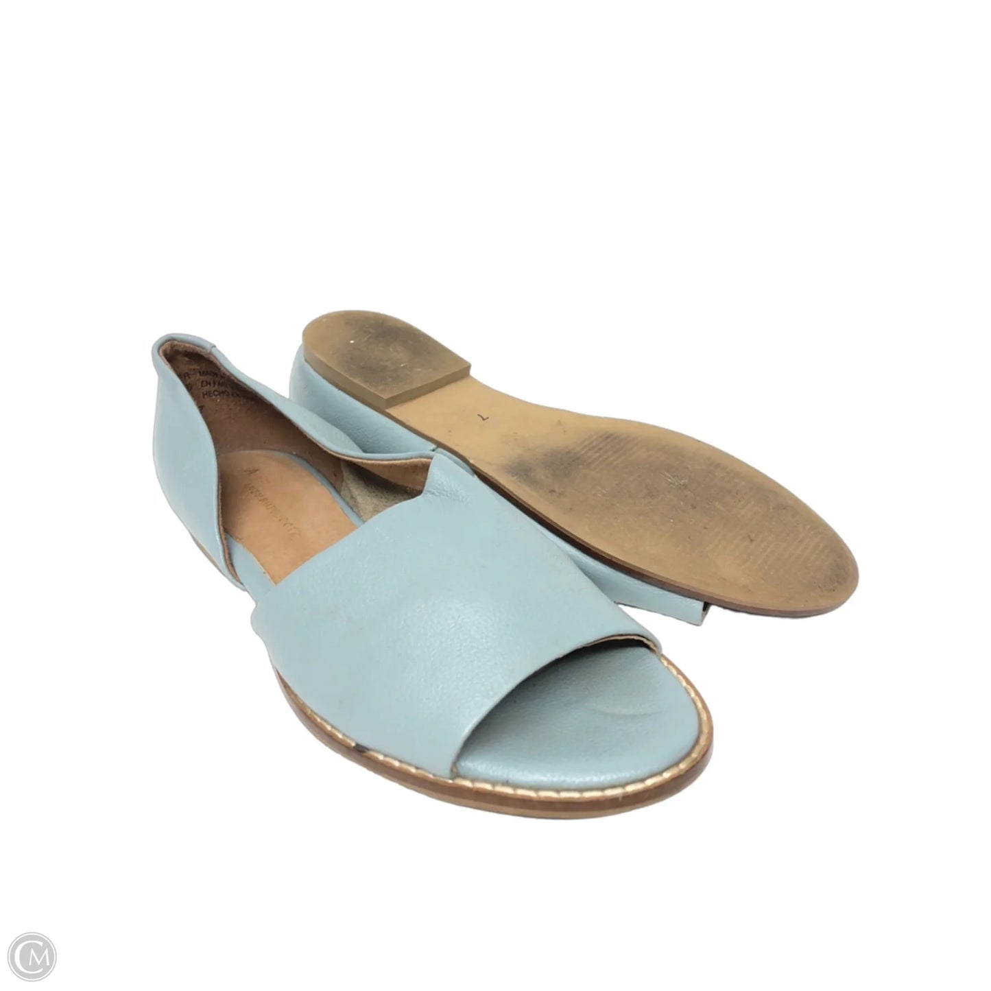 Sandals Flats By Anthropologie In Blue, Size: 7