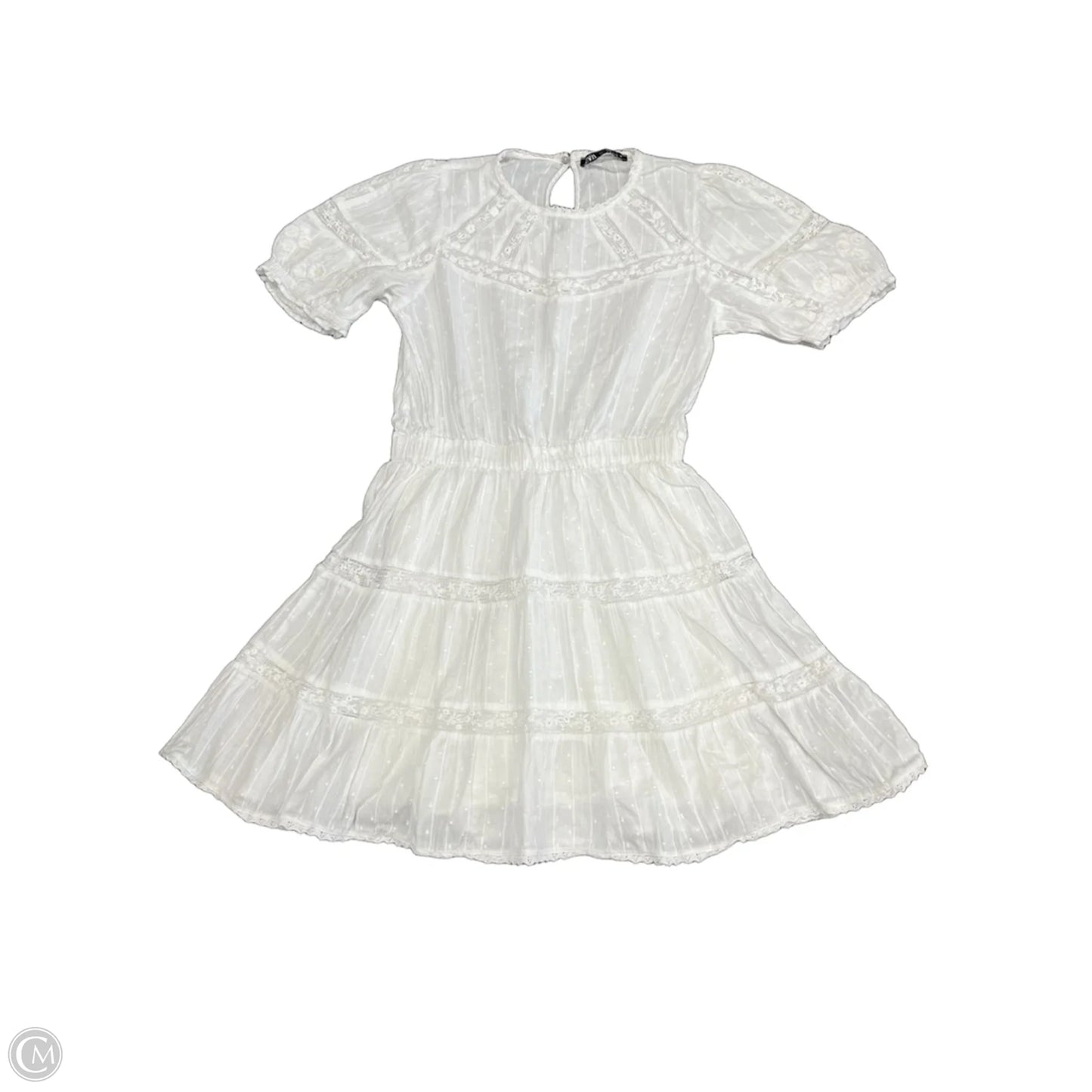 Dress Casual Short By Zara In White, Size: S