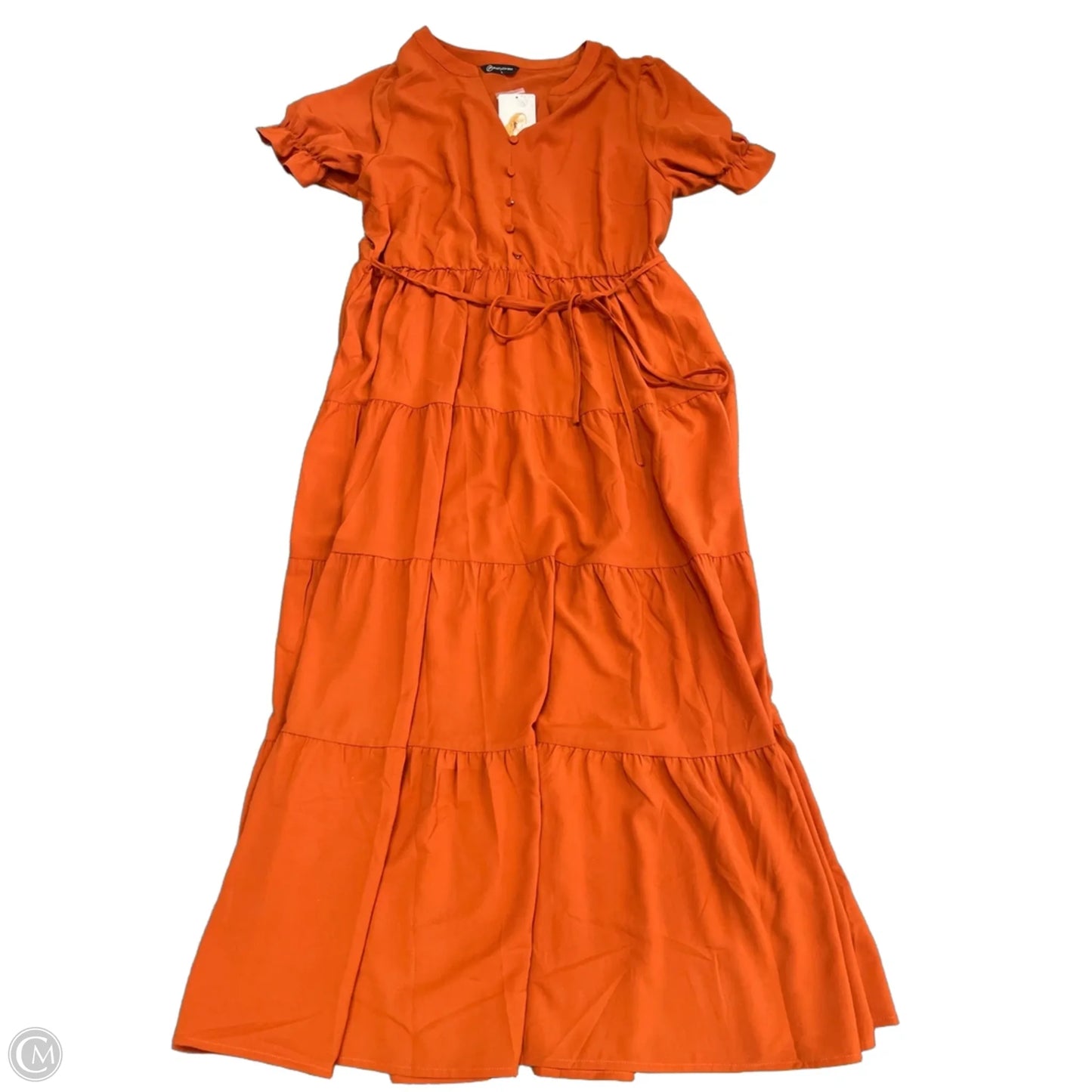 Dress Casual Maxi By Prettygarden In Orange, Size: L