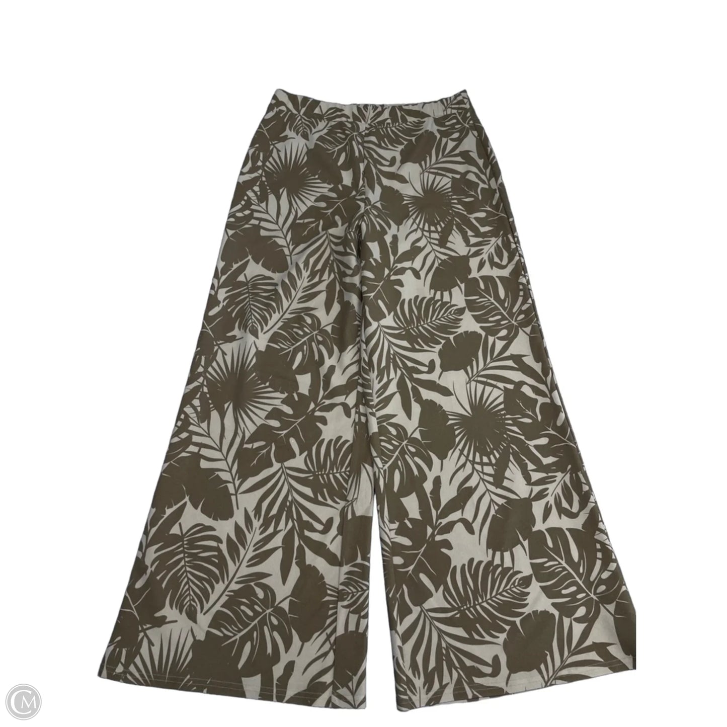 Pants Wide Leg By Versona In Brown & Tan, Size: L