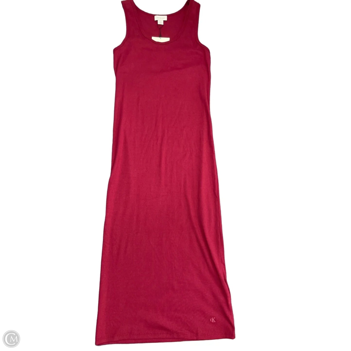 Dress Casual Midi By Calvin Klein In Red, Size: Xl