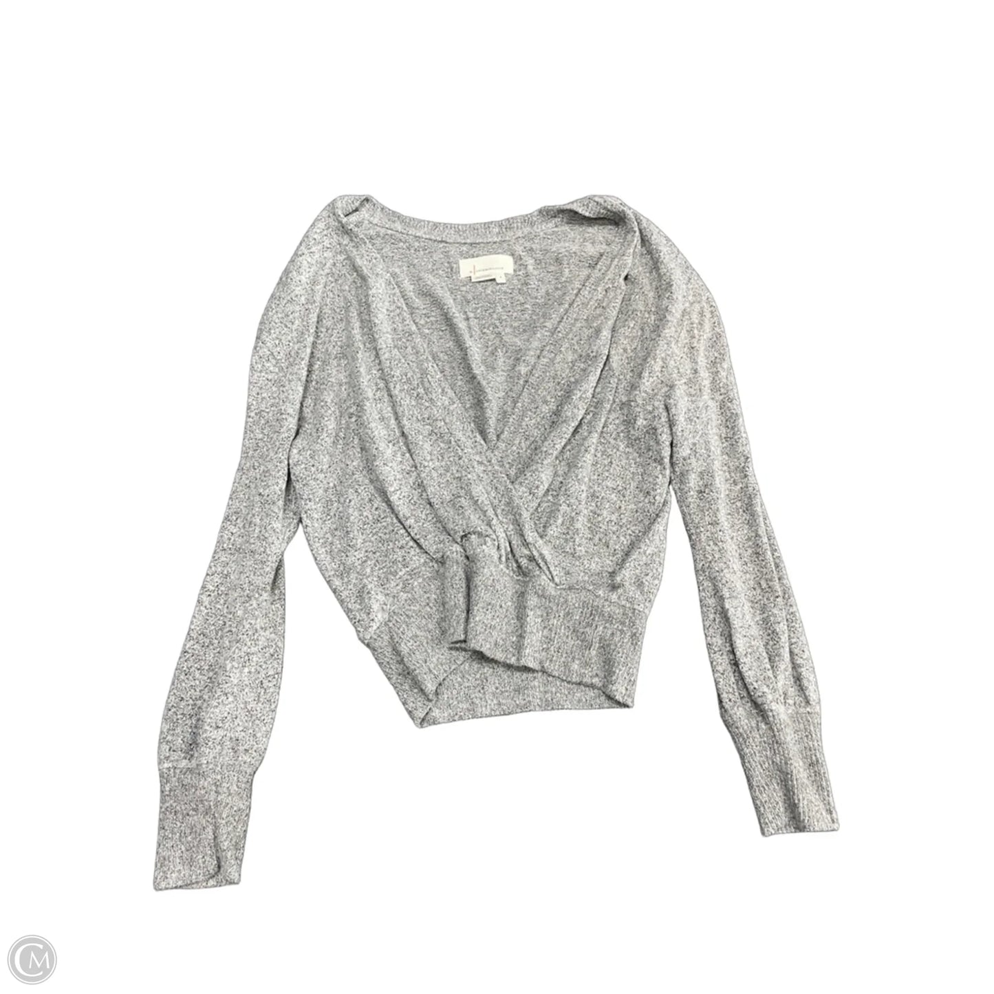 Top Long Sleeve By Anthropologie In Grey, Size: S