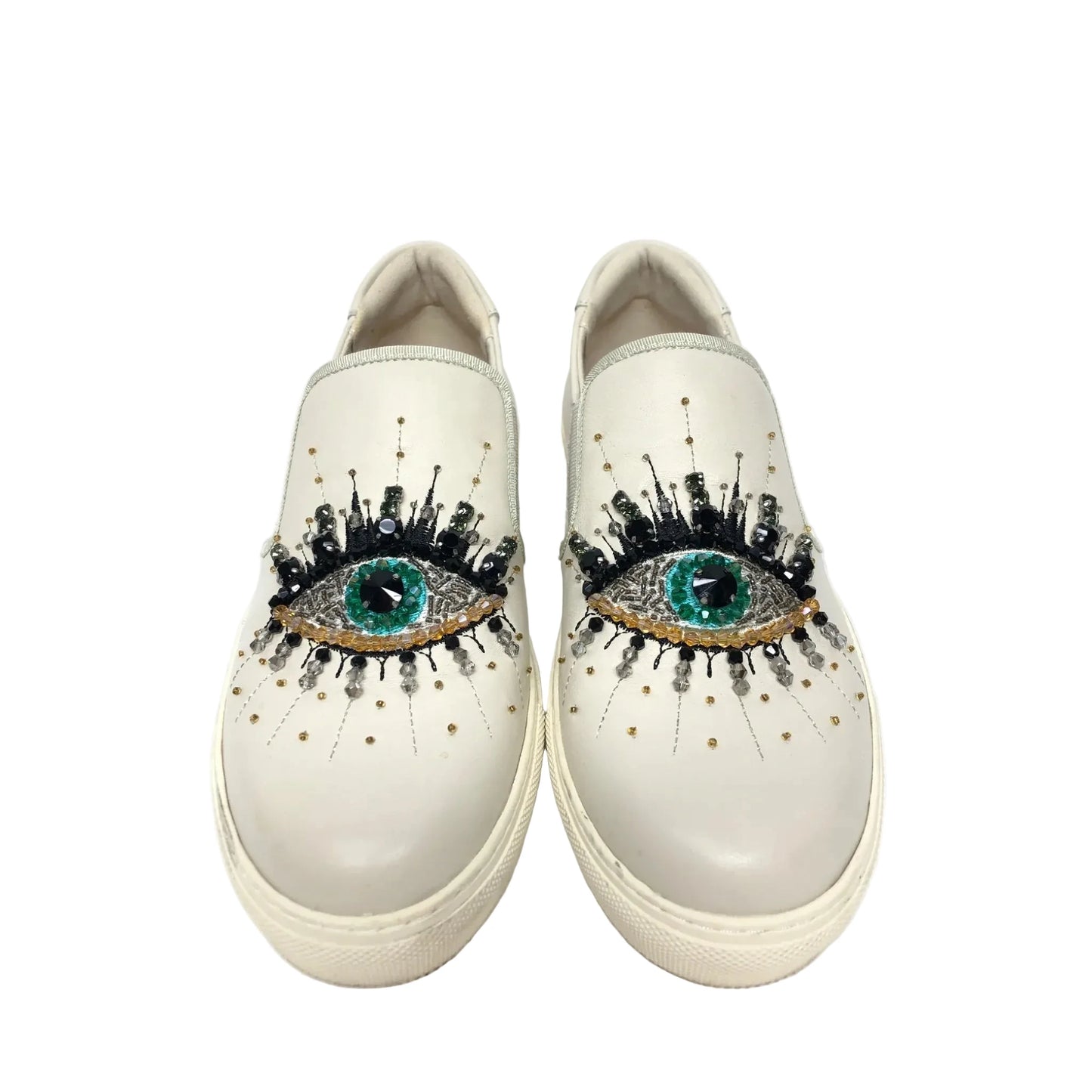 Shoes Sneakers By Kurt Geiger In Beige, Size: 8.5