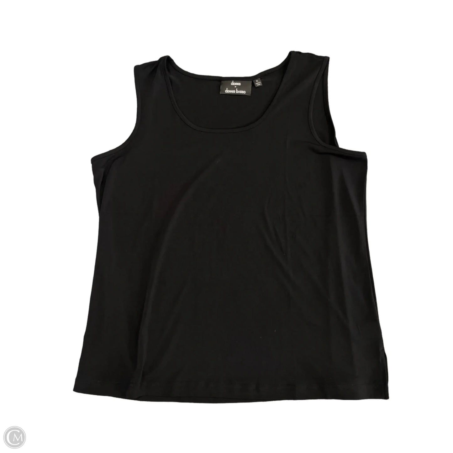 Tank Top By Dennis Basso Qvc In Black, Size: Xl