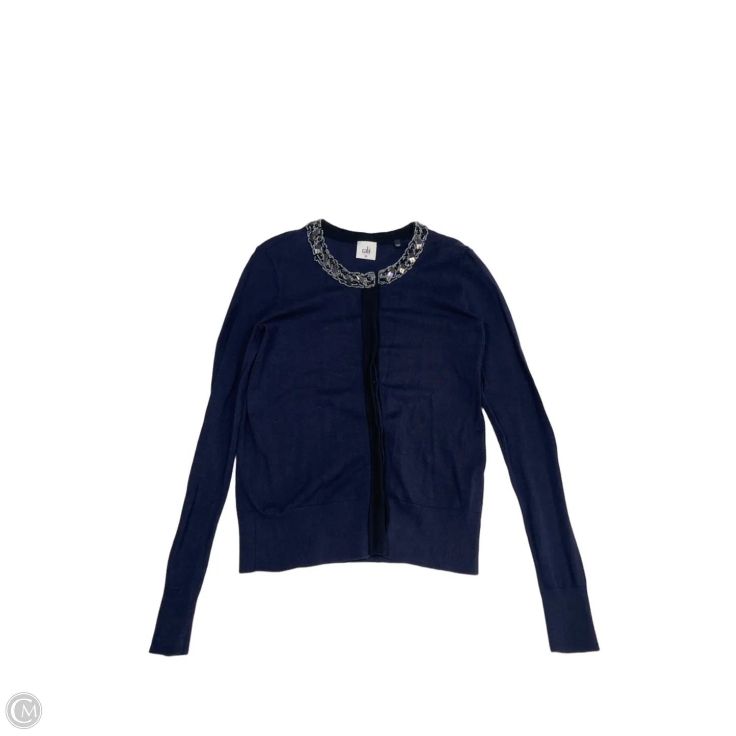 Cardigan By Cabi In Black & Blue, Size: Xs