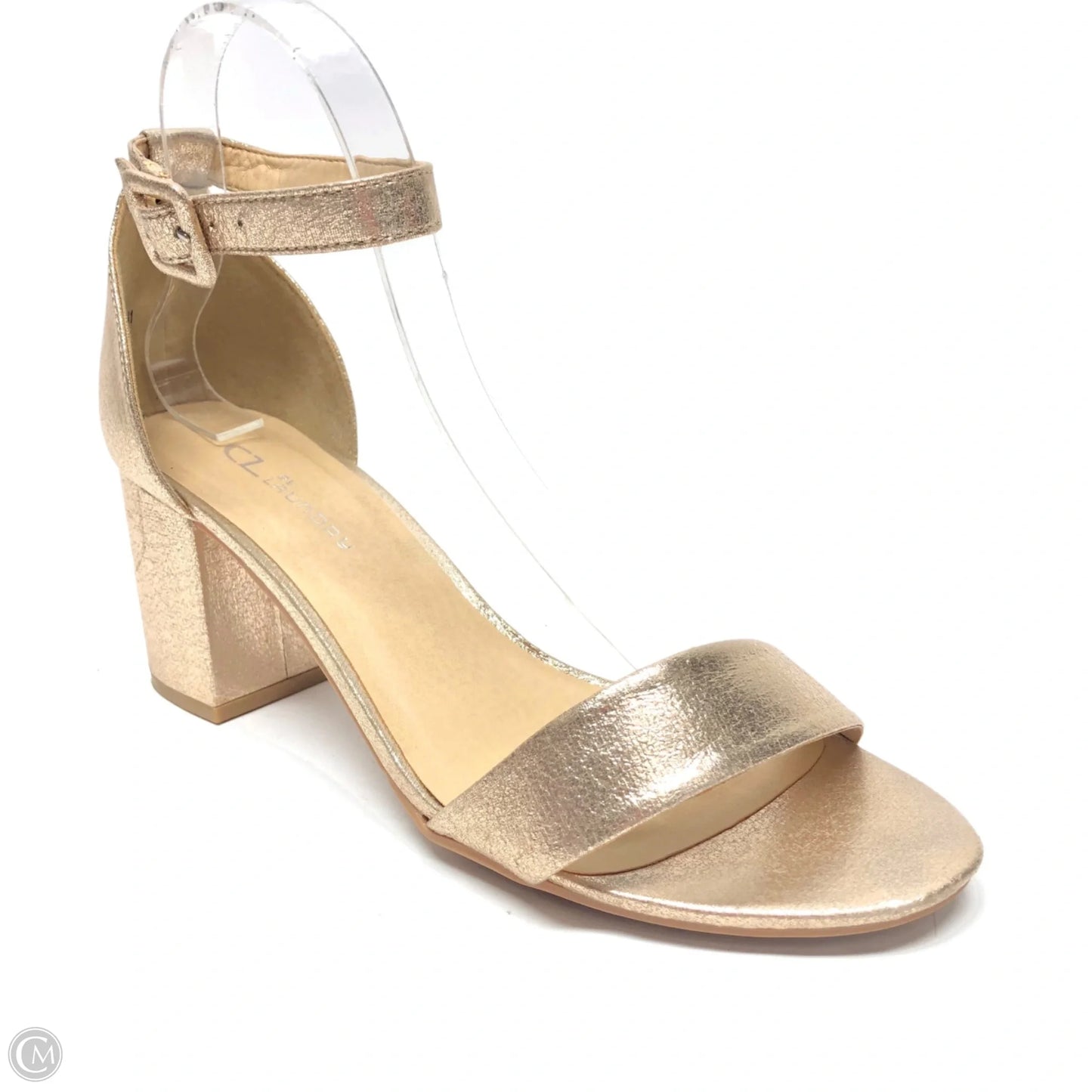 Shoes Heels Block By Cl By Chinese Laundry In Gold, Size: 10