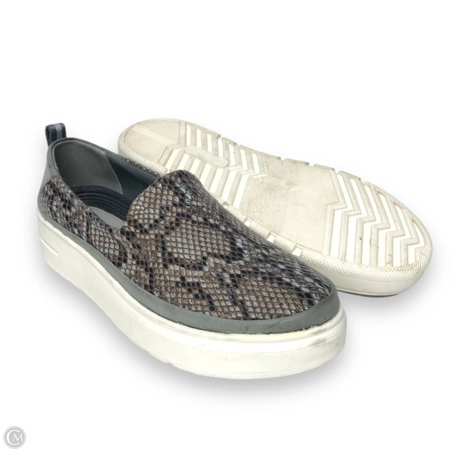 Shoes Heels Platform By Bare Traps In Snakeskin Print, Size: 8.5