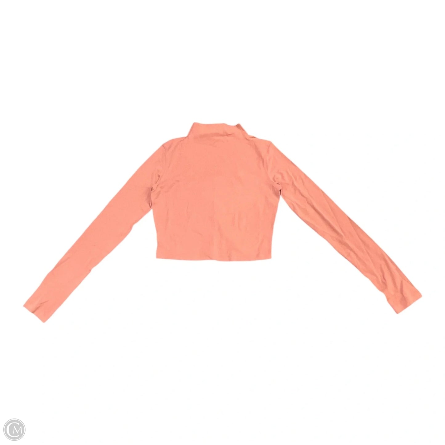 Athletic Top Long Sleeve Collar By Lululemon In Pink, Size: 4