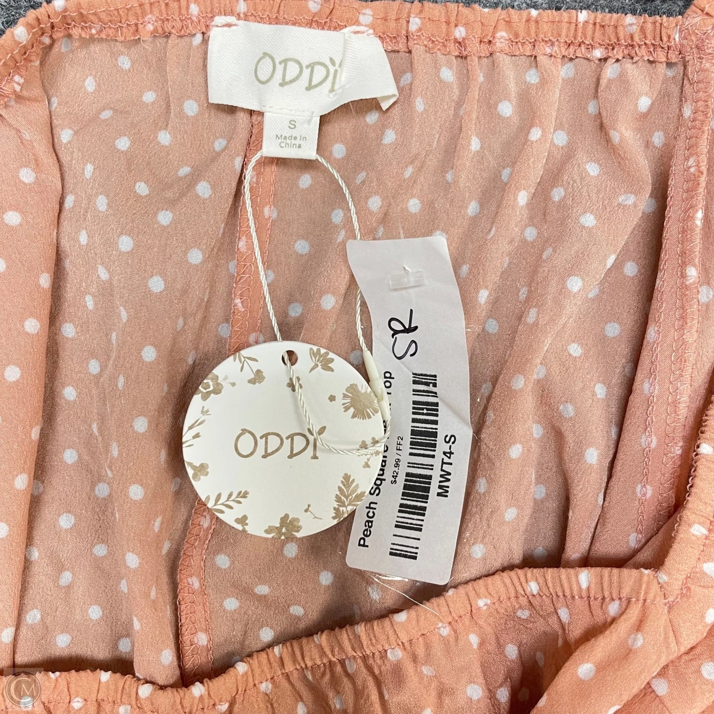 Top Short Sleeve By Oddi In Orange, Size: Small