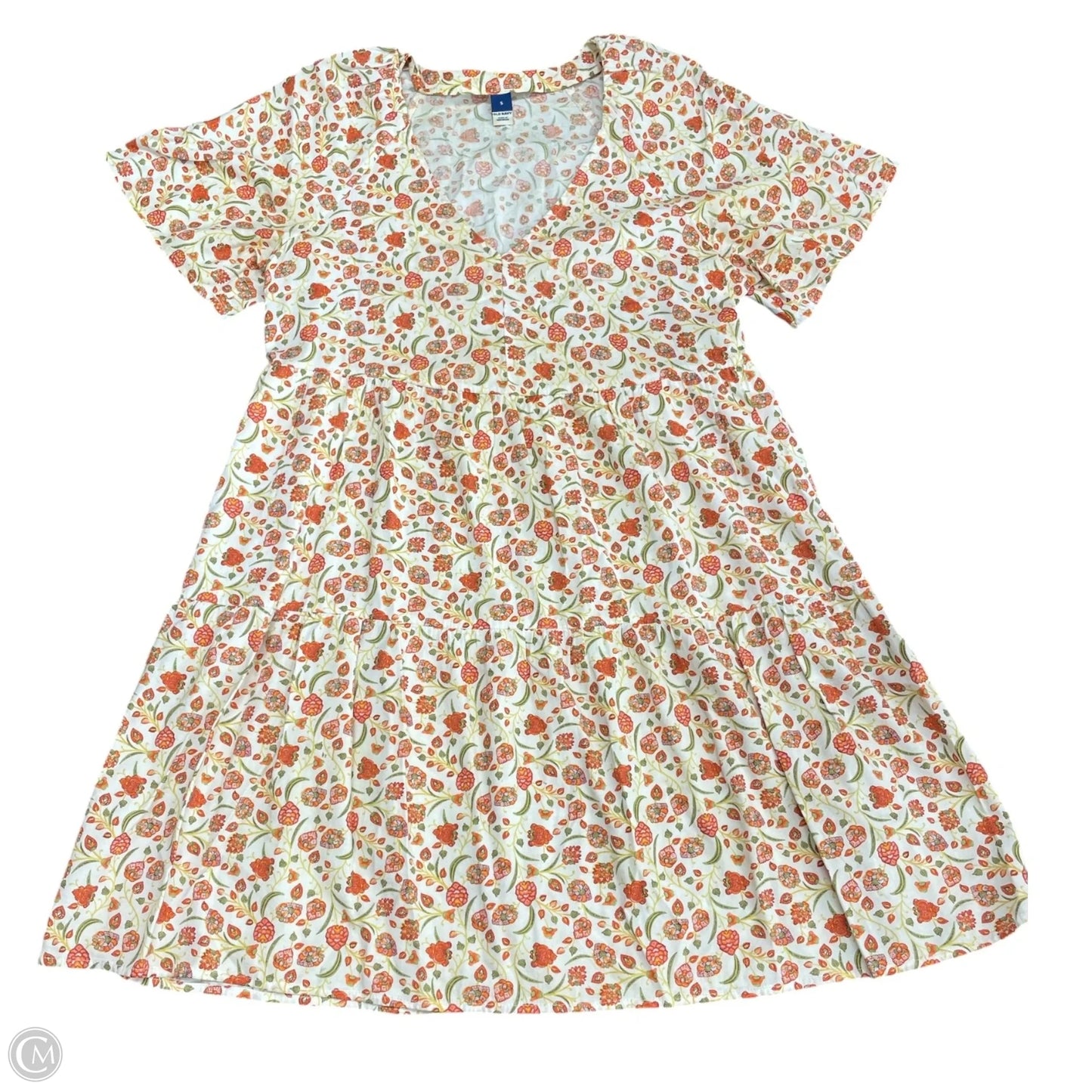Dress Casual Short By Old Navy In Orange & Yellow, Size: S