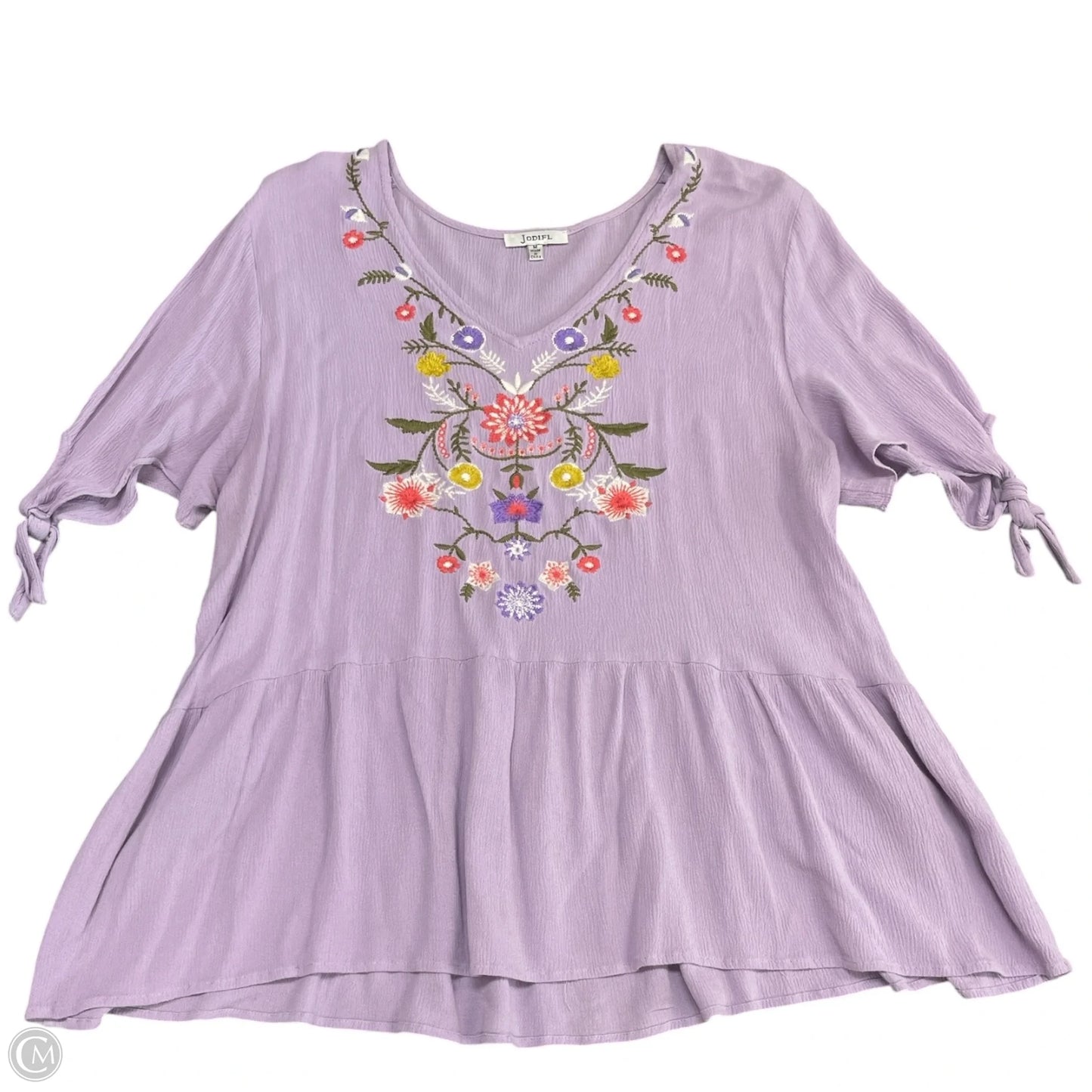 Top Short Sleeve By Jodifl In Purple, Size: M