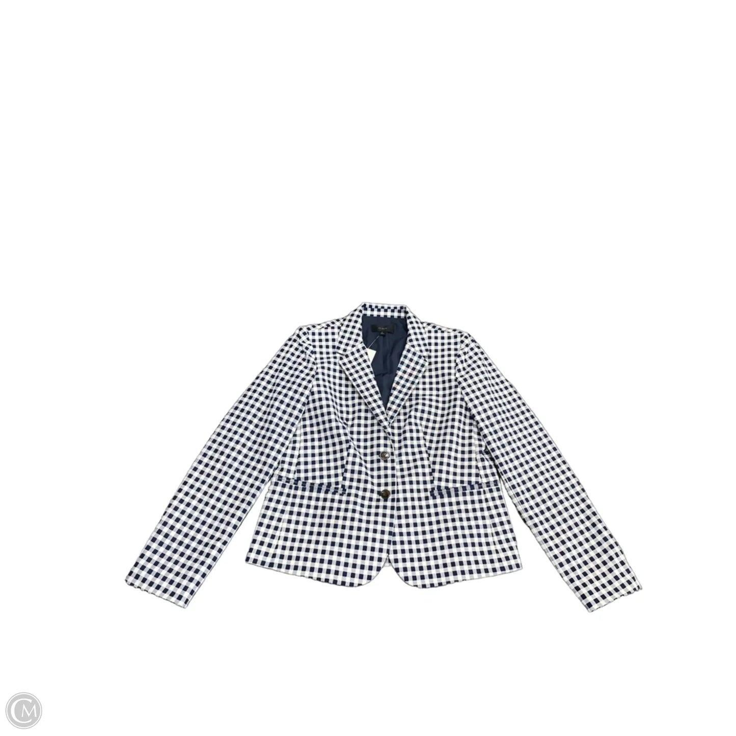 Blazer By J. Crew In Blue & White, Size: L