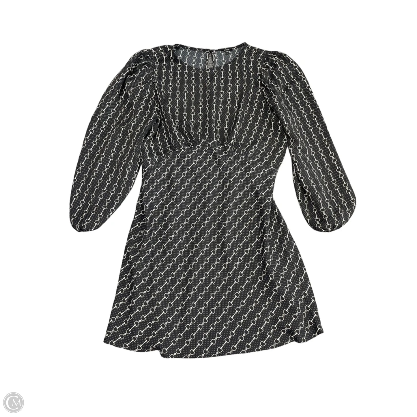 Dress Casual Short By Express In Black & White, Size: L