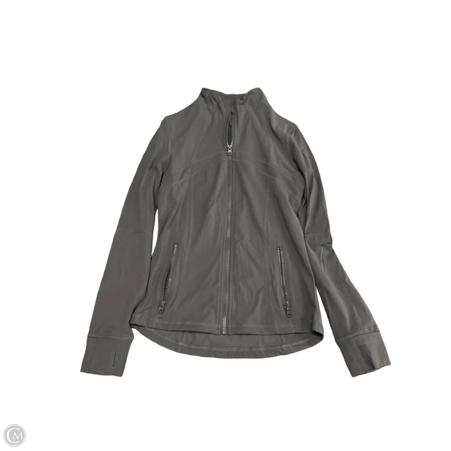 Athletic Jacket By Clothes Mentor In Grey, Size: M