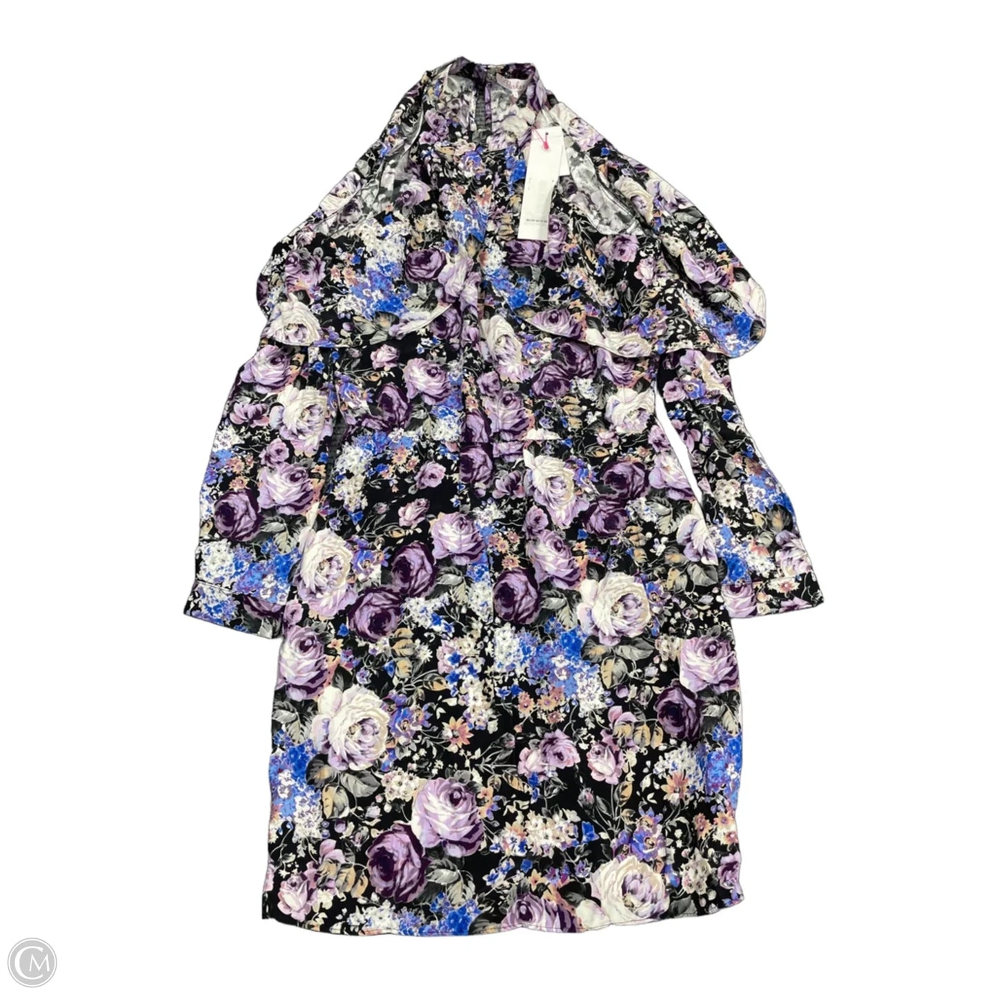 Dress Casual Short By Parker In Black & Purple, Size: S