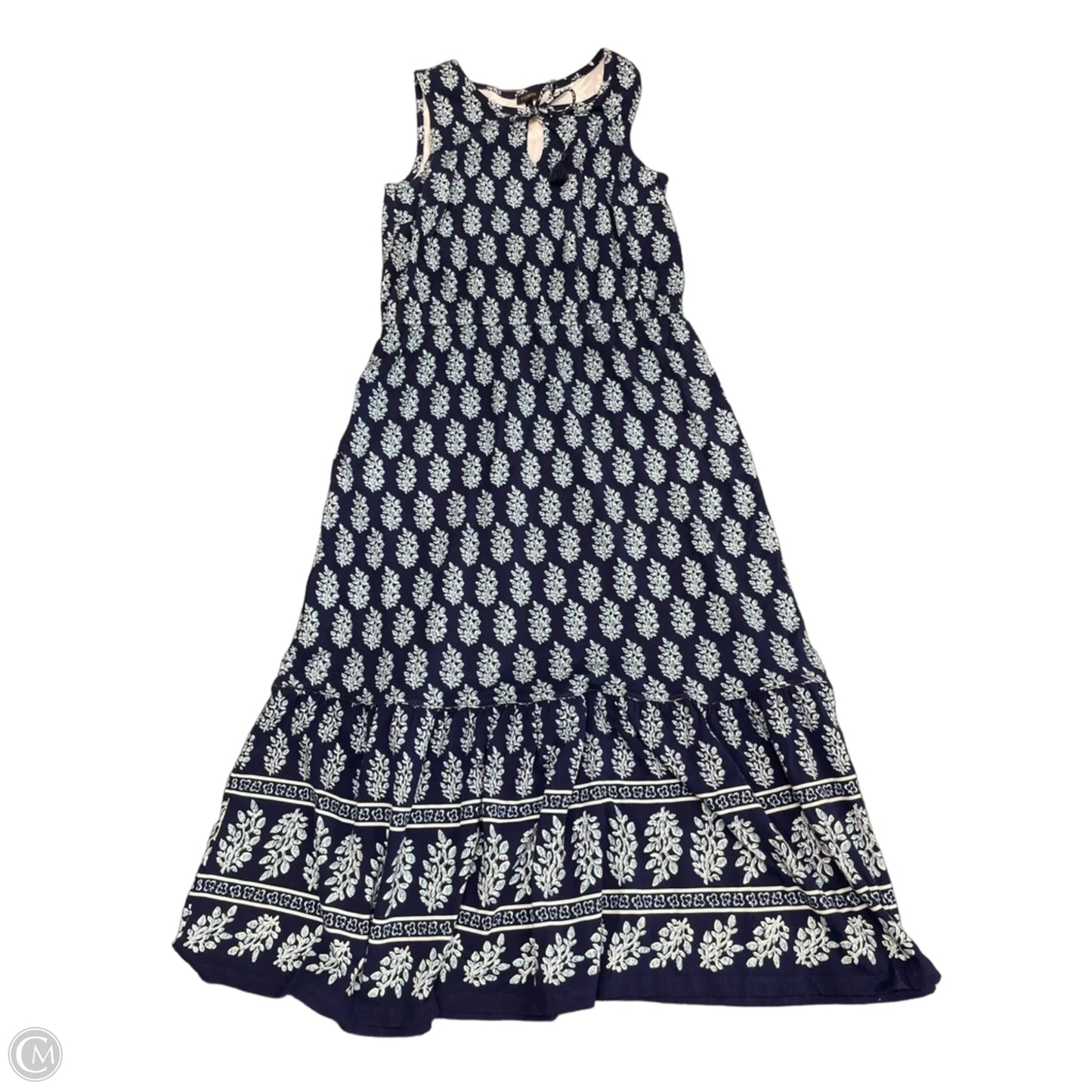 Dress Casual Maxi By Talbots In Blue, Size: M