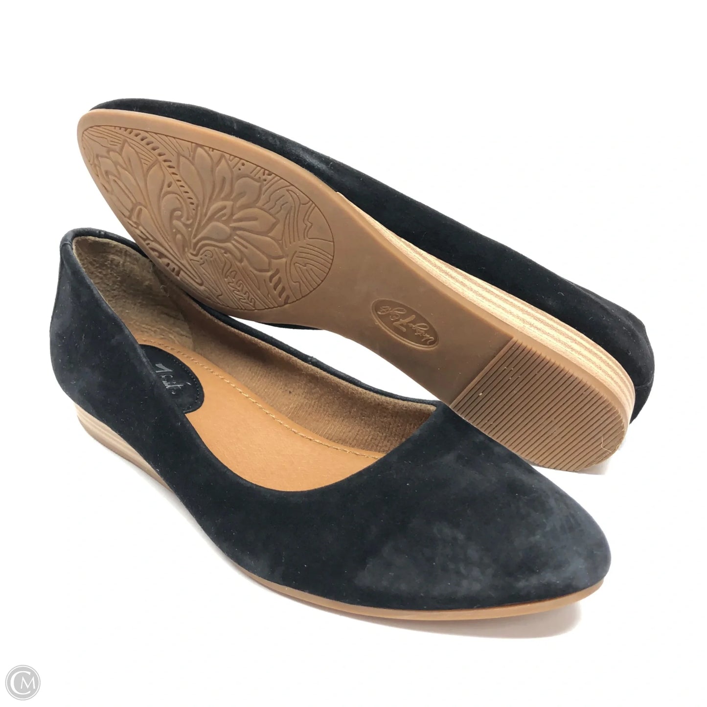 Shoes Flats By Clothes Mentor In Black, Size: 8