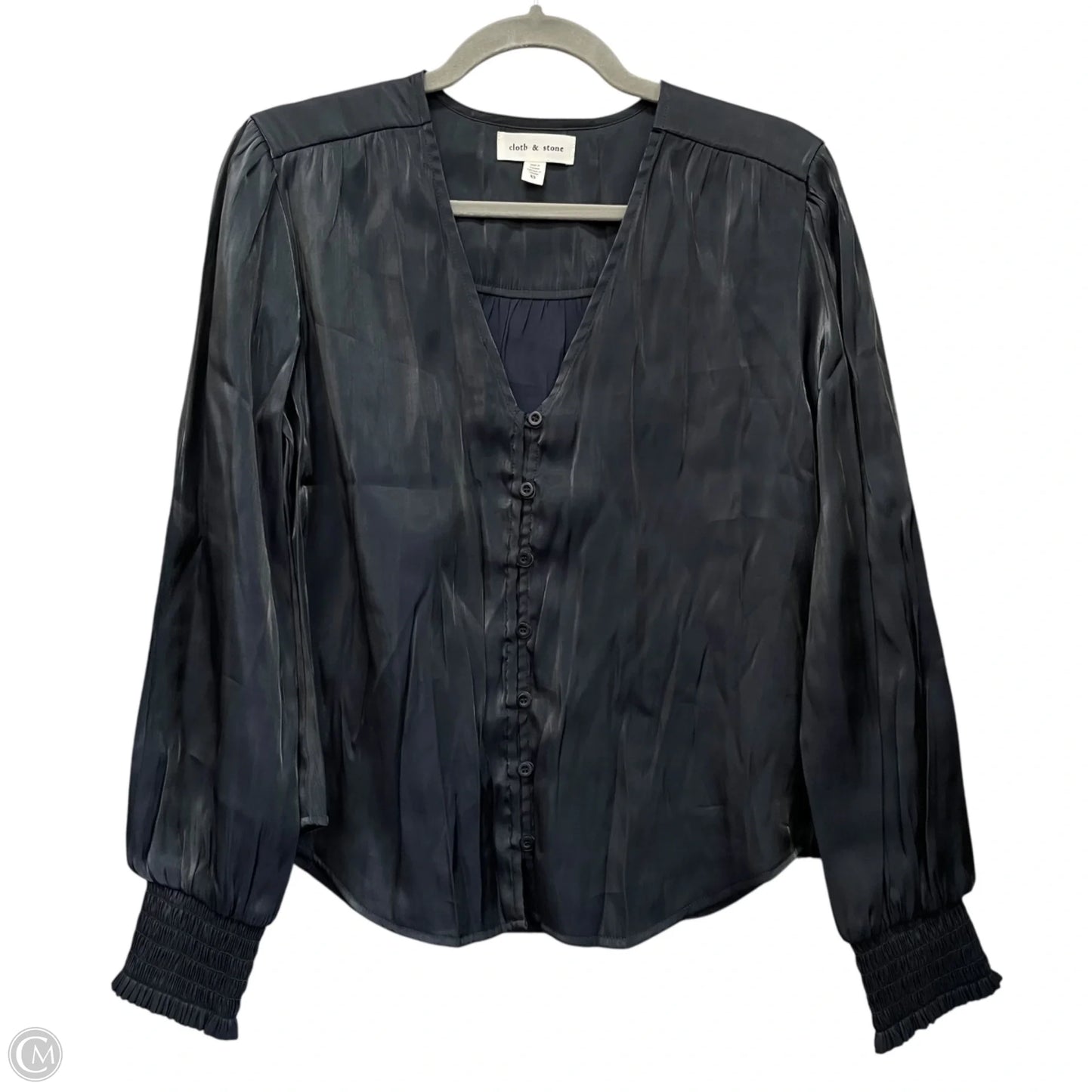 Top Long Sleeve By Cloth & Stone In Grey, Size: Xs
