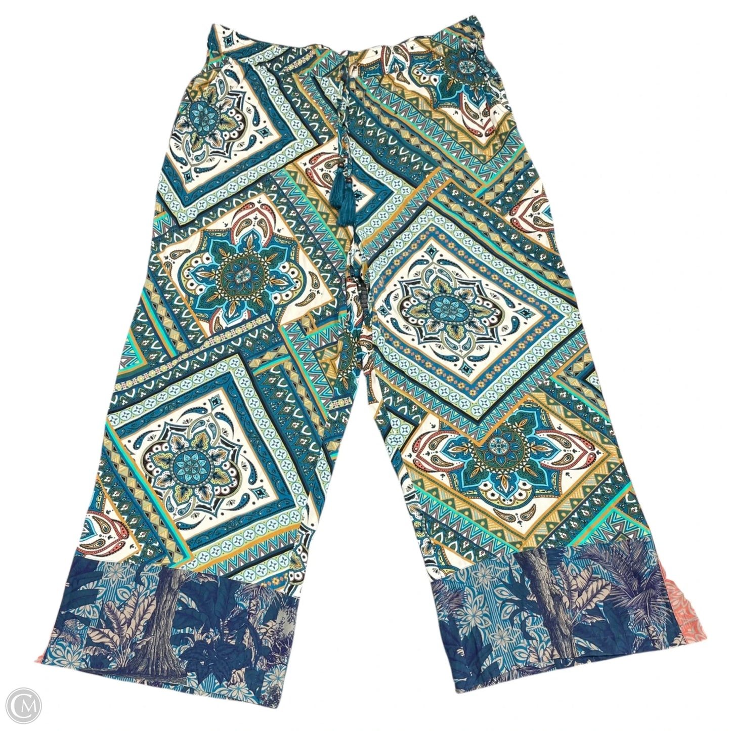 Pants Wide Leg By John Mark In Multi-colored, Size: Xl